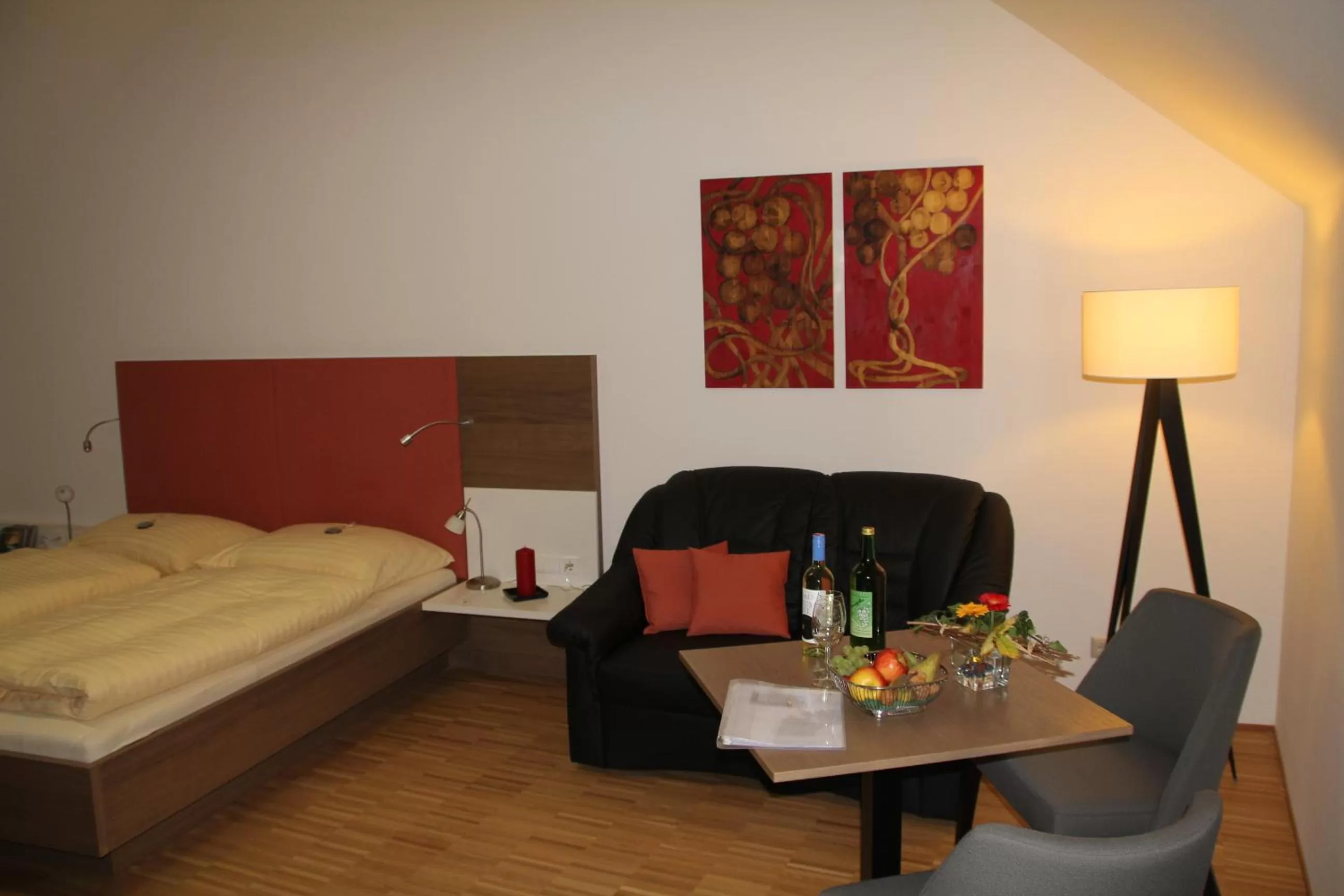 Bed in Hotel Eisenhuthaus