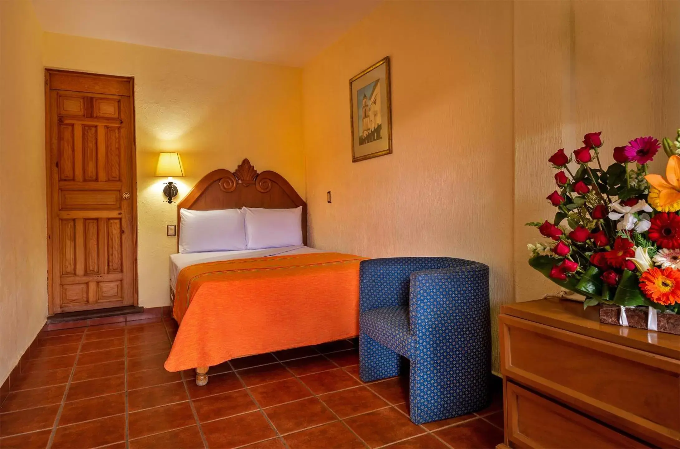 Bed in Hotel la Parroquia