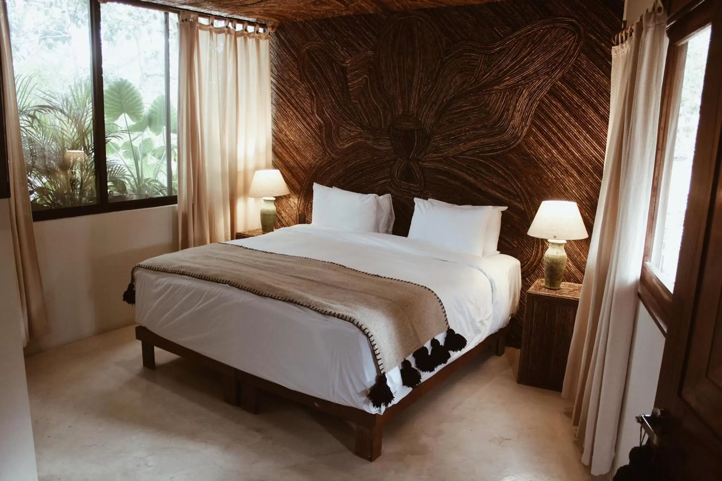 Bedroom, Bed in Orchid House Tulum