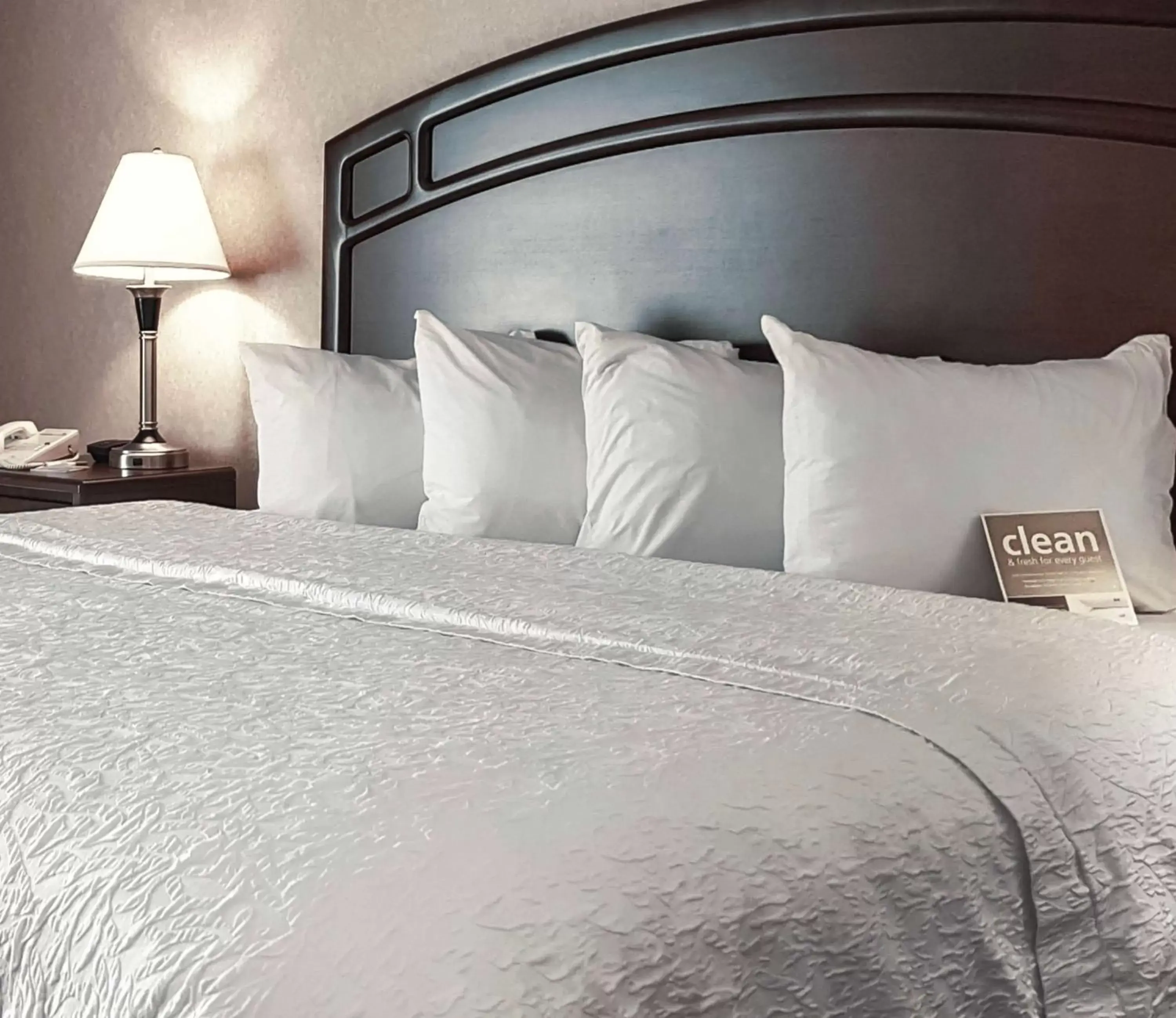 Bed in Hampton Inn & Suites by Hilton Edmonton International Airport