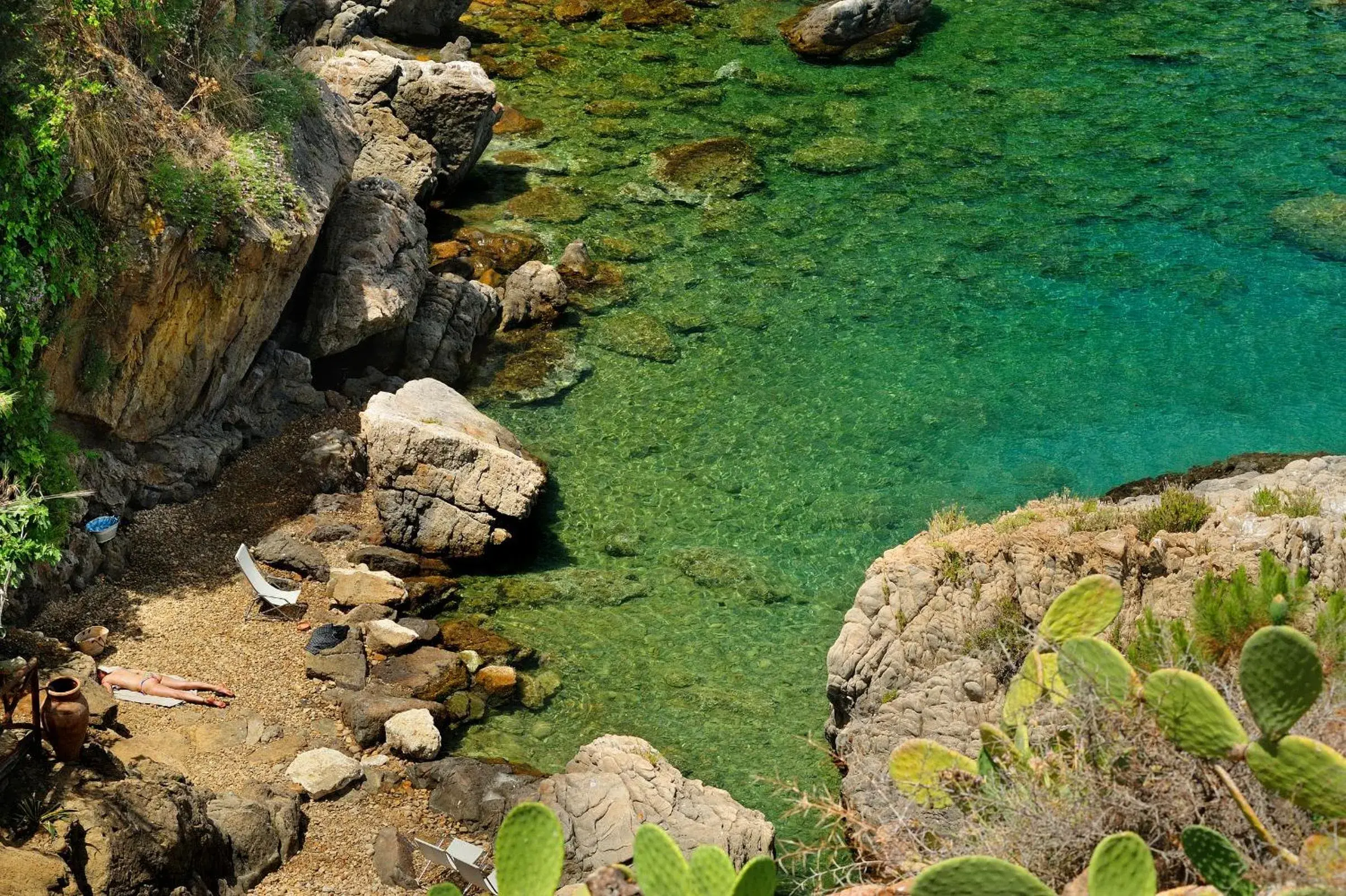 Beach, Natural Landscape in Le Calette Garden & Bay