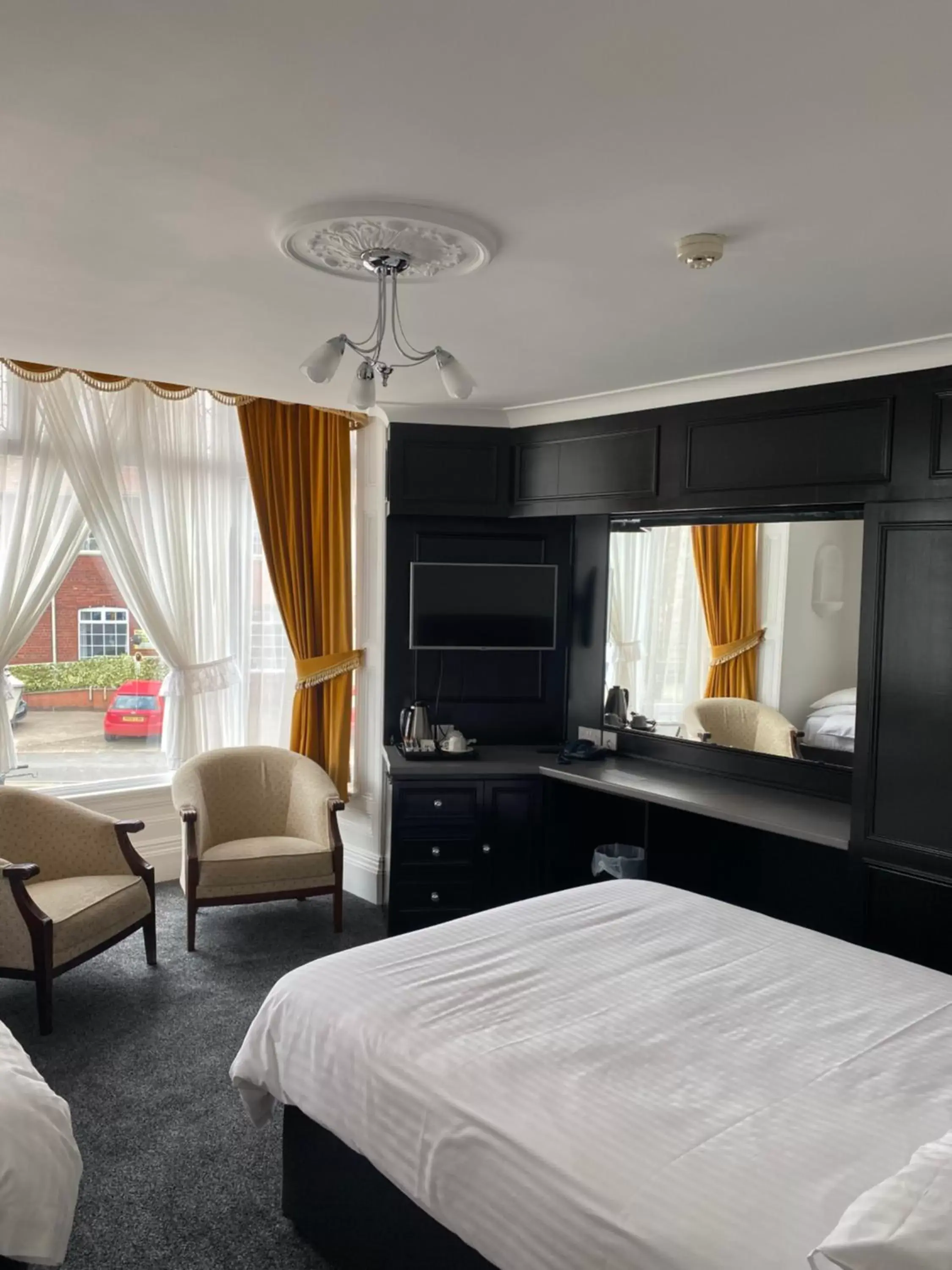 Bed in Revelstoke Hotel