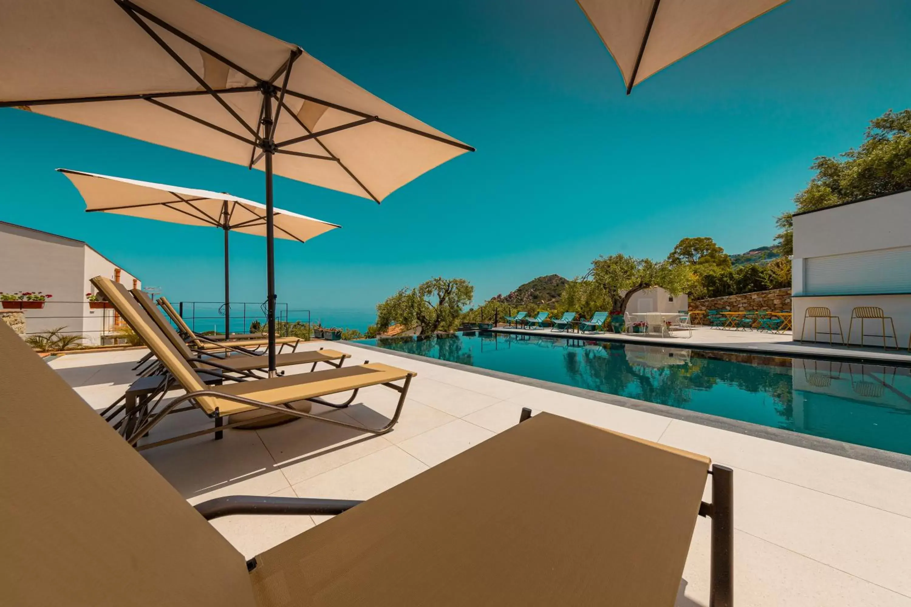 Balcony/Terrace, Swimming Pool in Villa Totò Resort