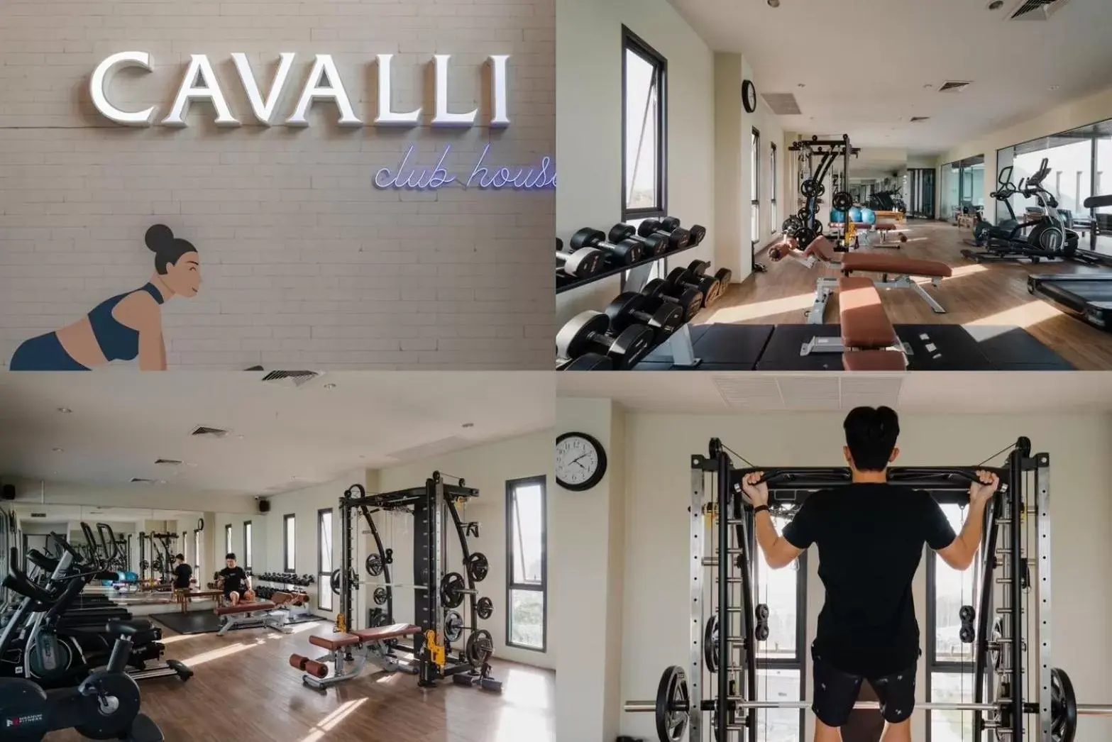 Fitness centre/facilities in The Cavalli Casa Resort