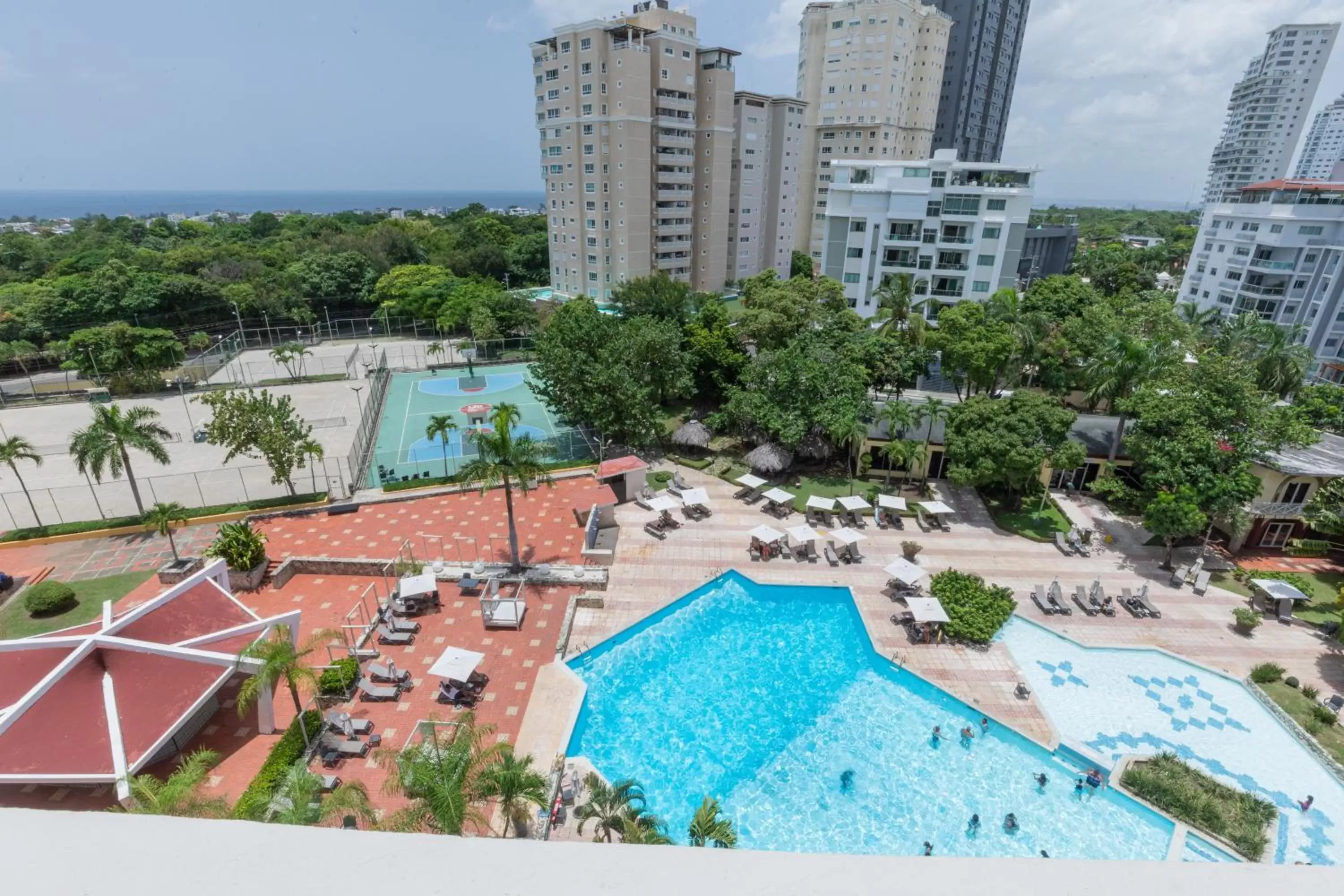 Pool View in Dominican Fiesta Hotel & Casino