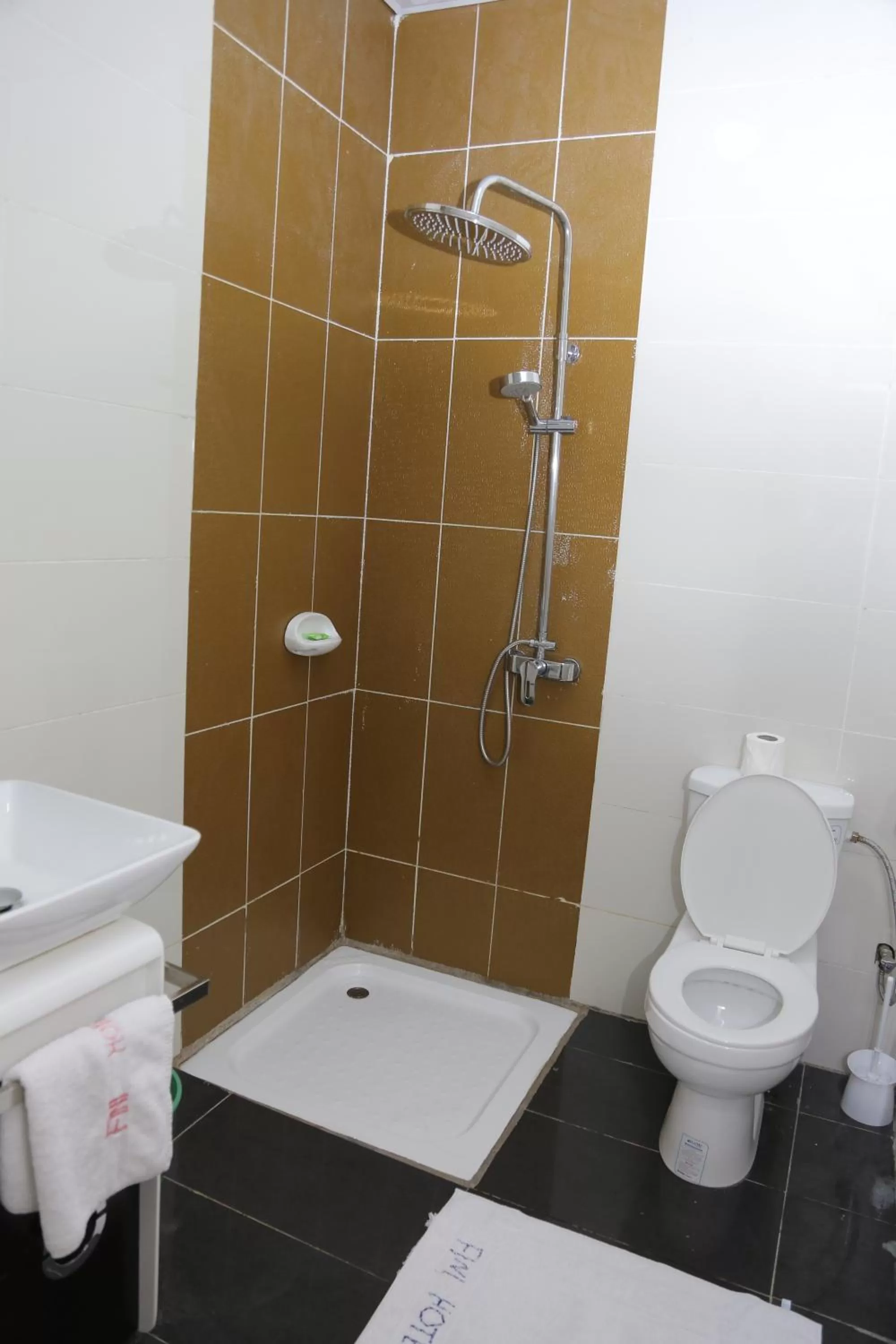 Shower in Fini Hotel Bobende