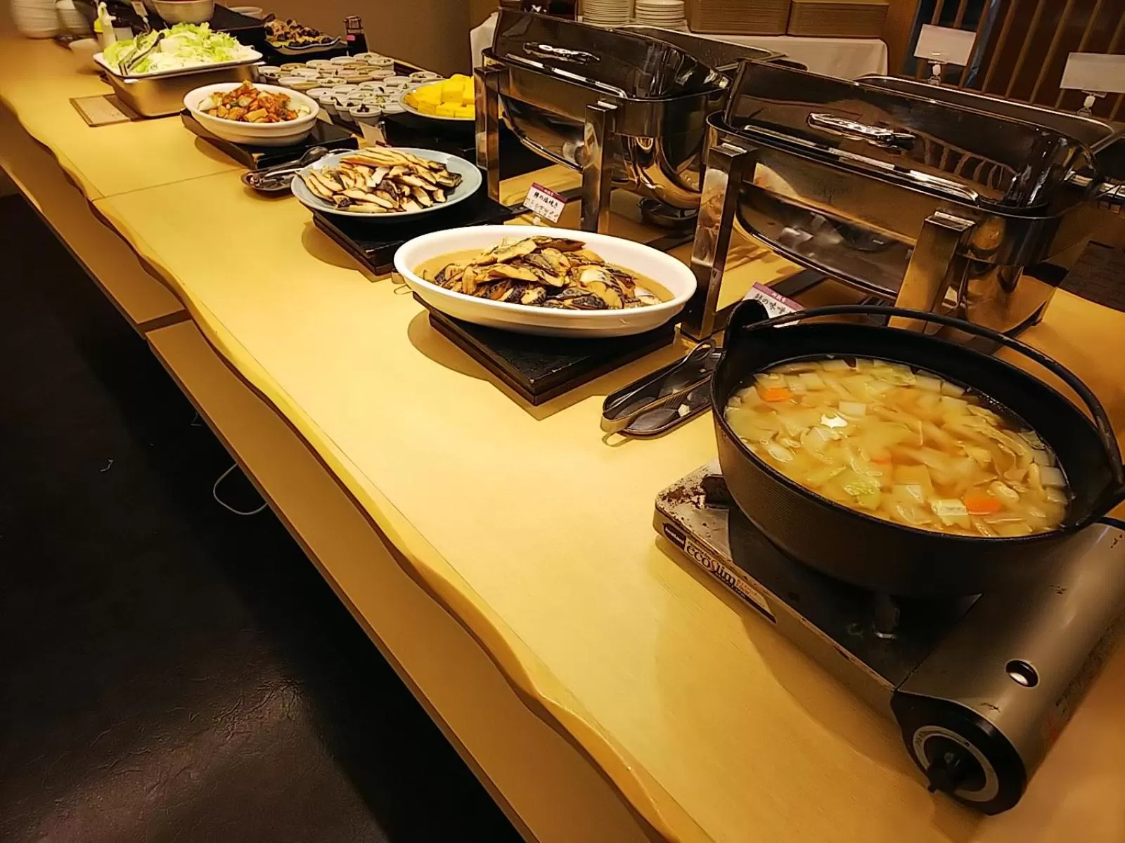 Buffet breakfast in Route Inn Grantia Himi Wakuranoyado