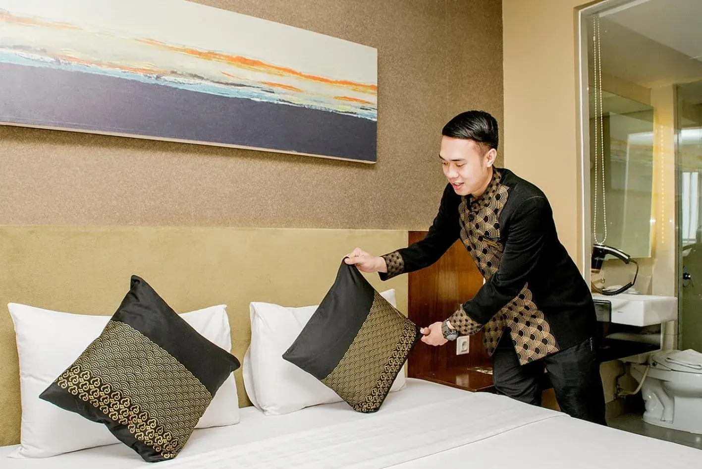 Bed in eL Hotel Jakarta