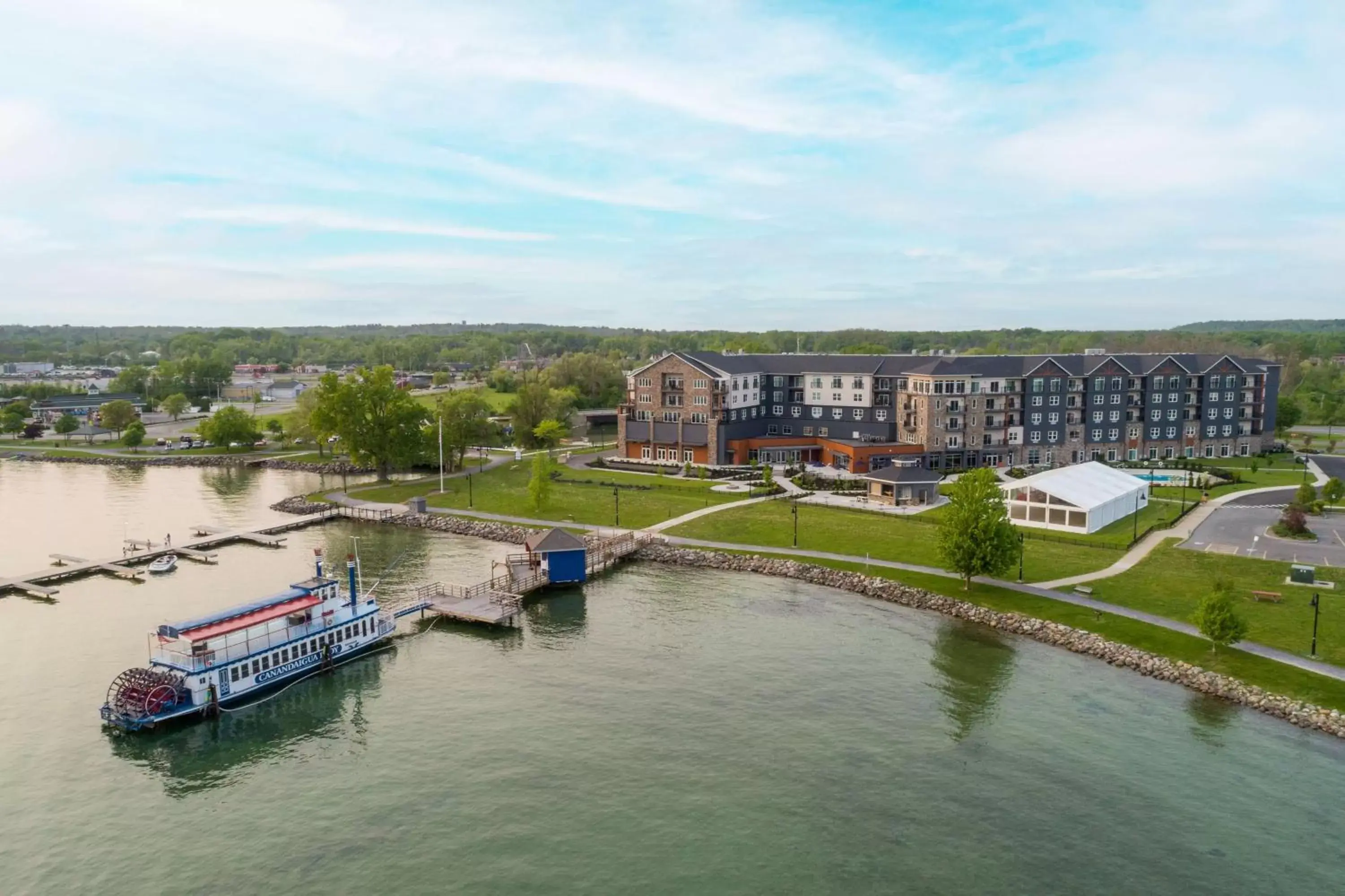 Property building, Bird's-eye View in Hotel Canandaigua, Tapestry Collection By Hilton