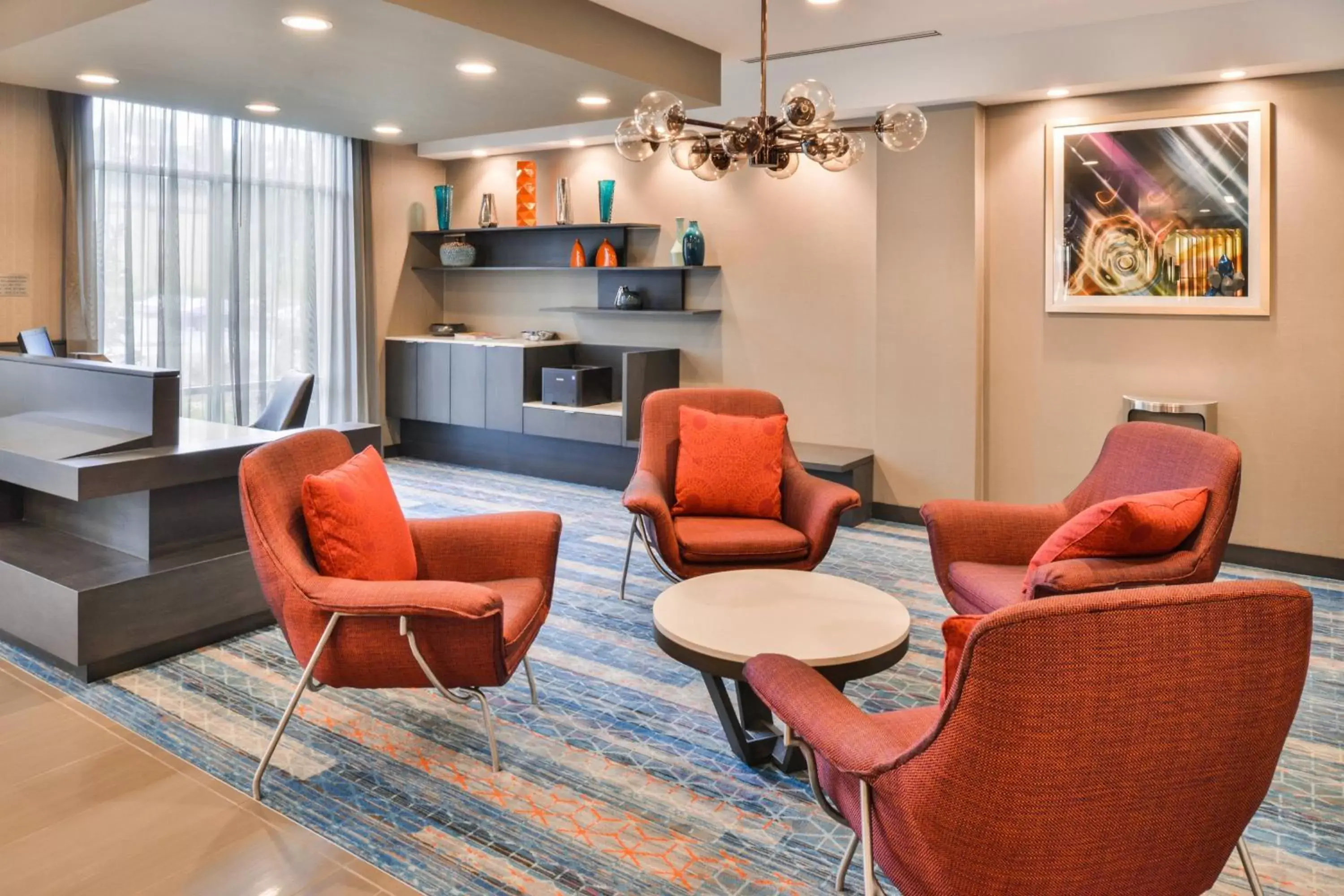 Lobby or reception, Seating Area in Fairfield Inn & Suites by Marriott Raleigh Cary