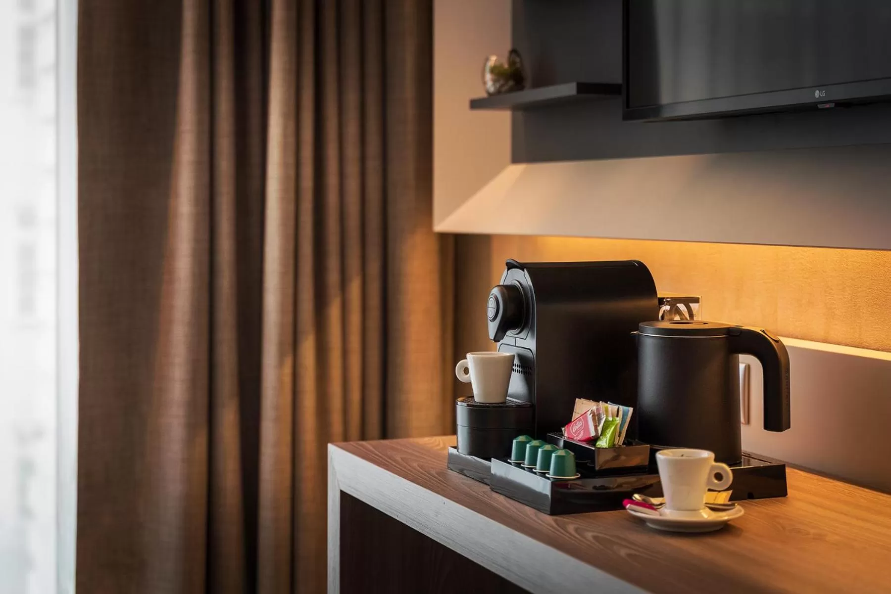 Coffee/tea facilities in Hotel CUBE Prague