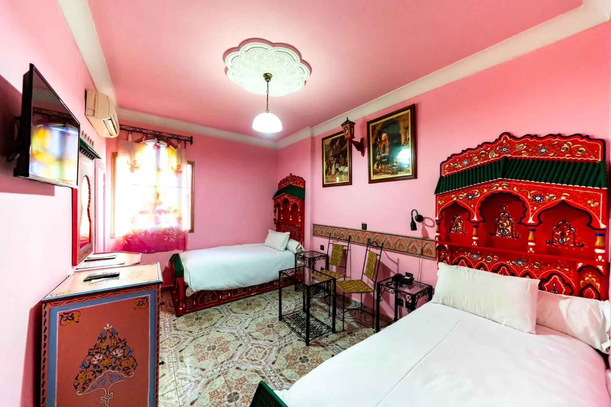 Photo of the whole room, Bed in Moroccan House