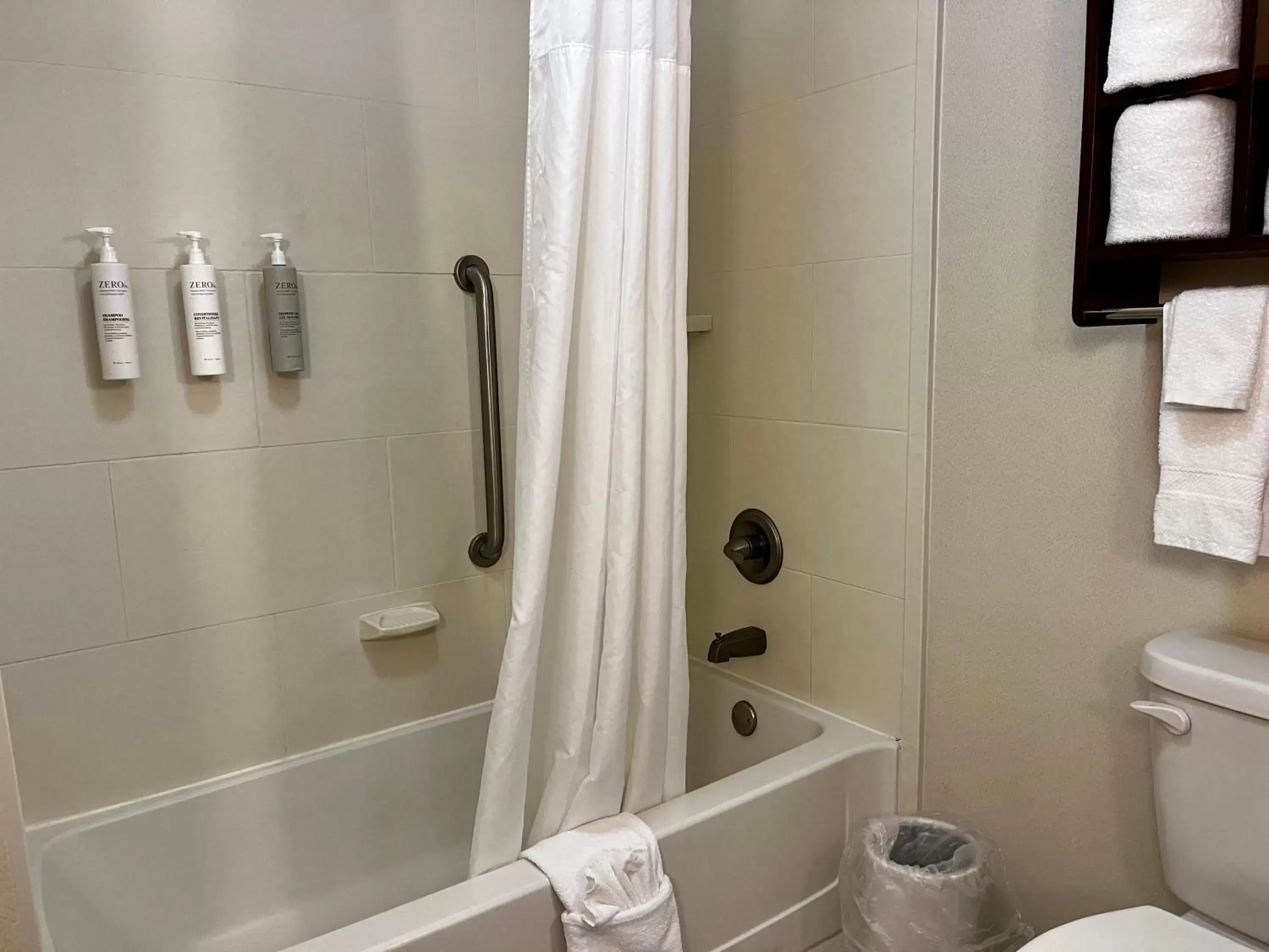 Shower, Bathroom in Hampton Inn Columbus/South-Fort Benning