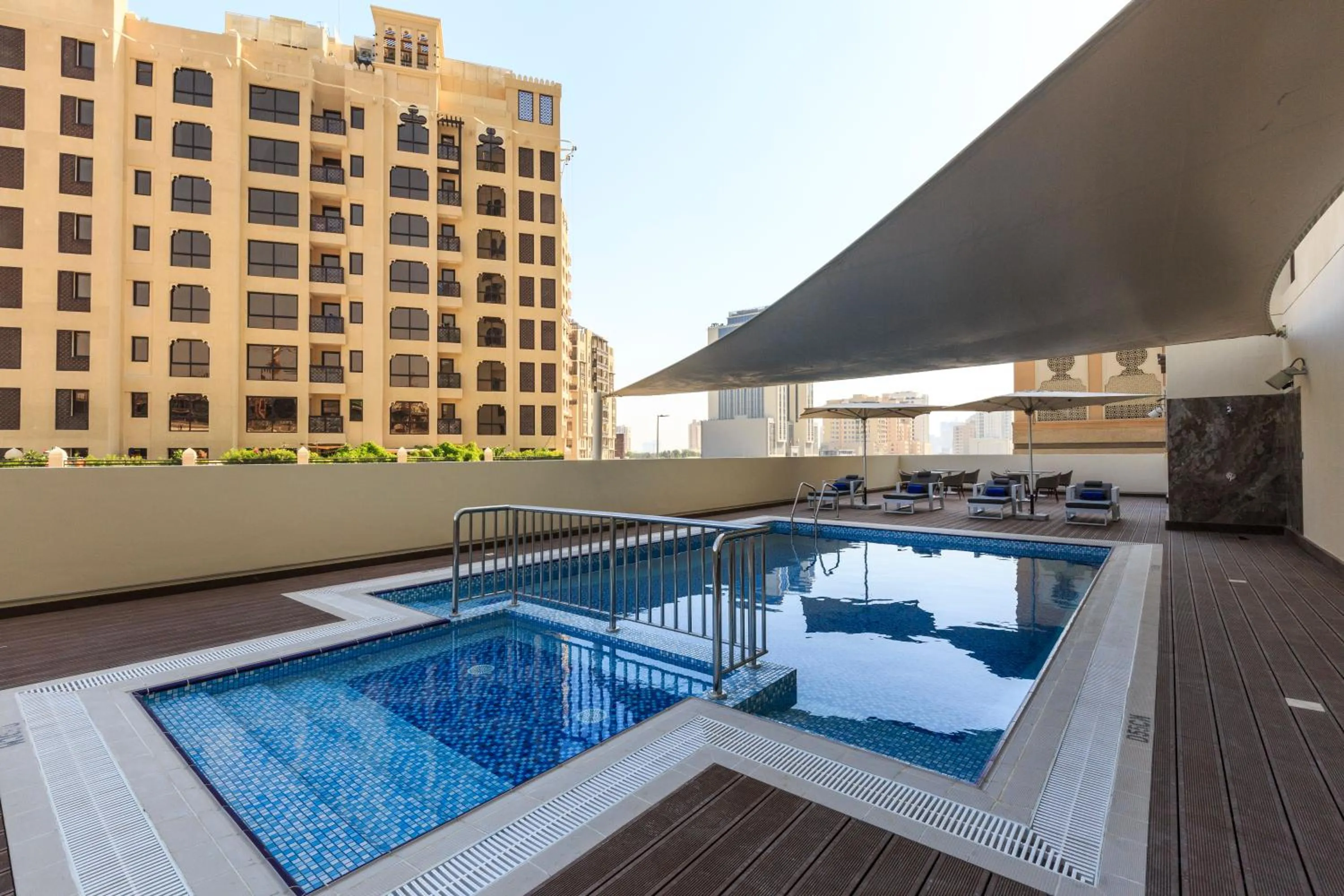 Swimming pool in S19 Hotel-Al Jaddaf Metro Station