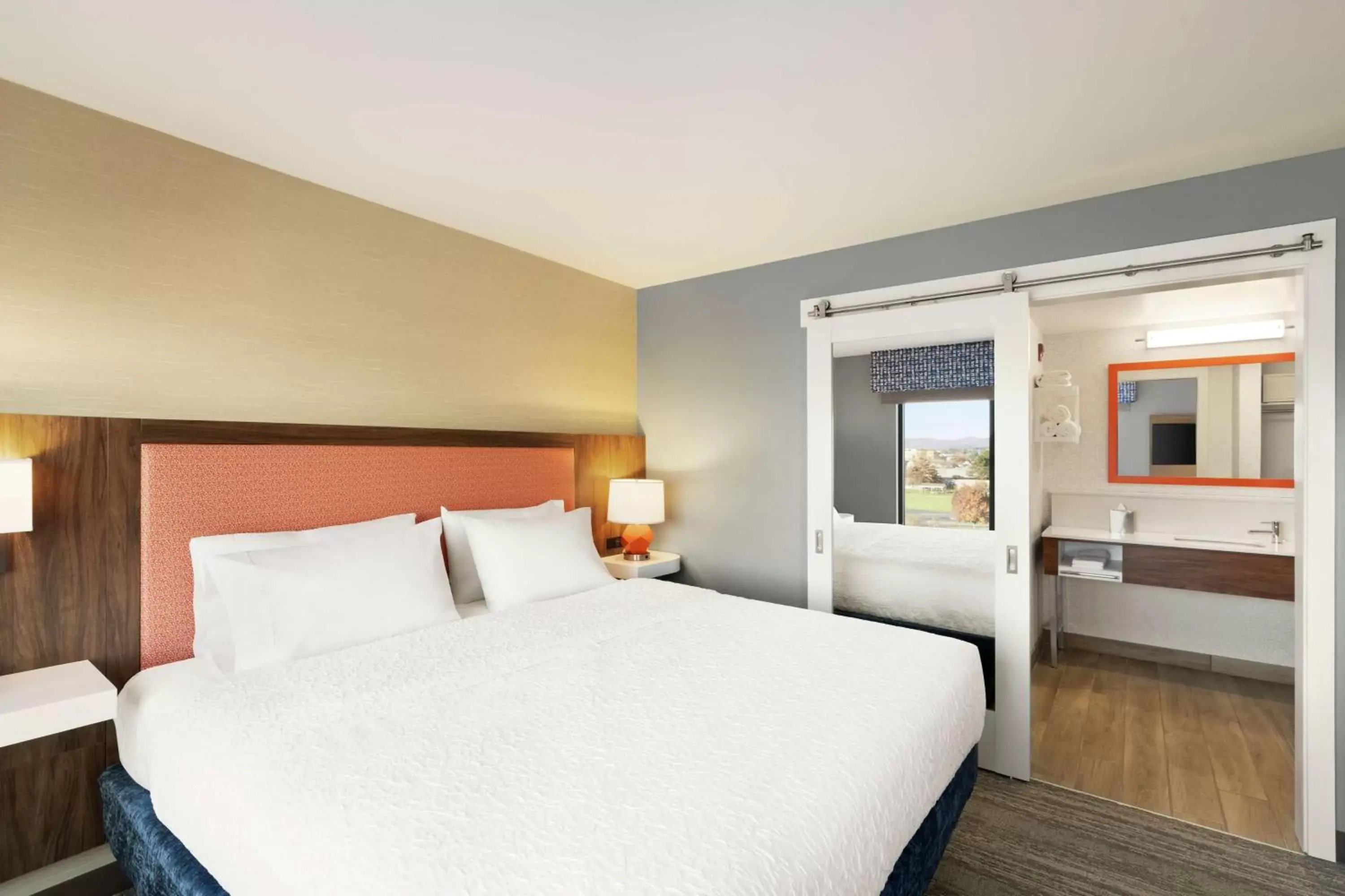 Bed in Hampton Inn & Suites Olean, Ny