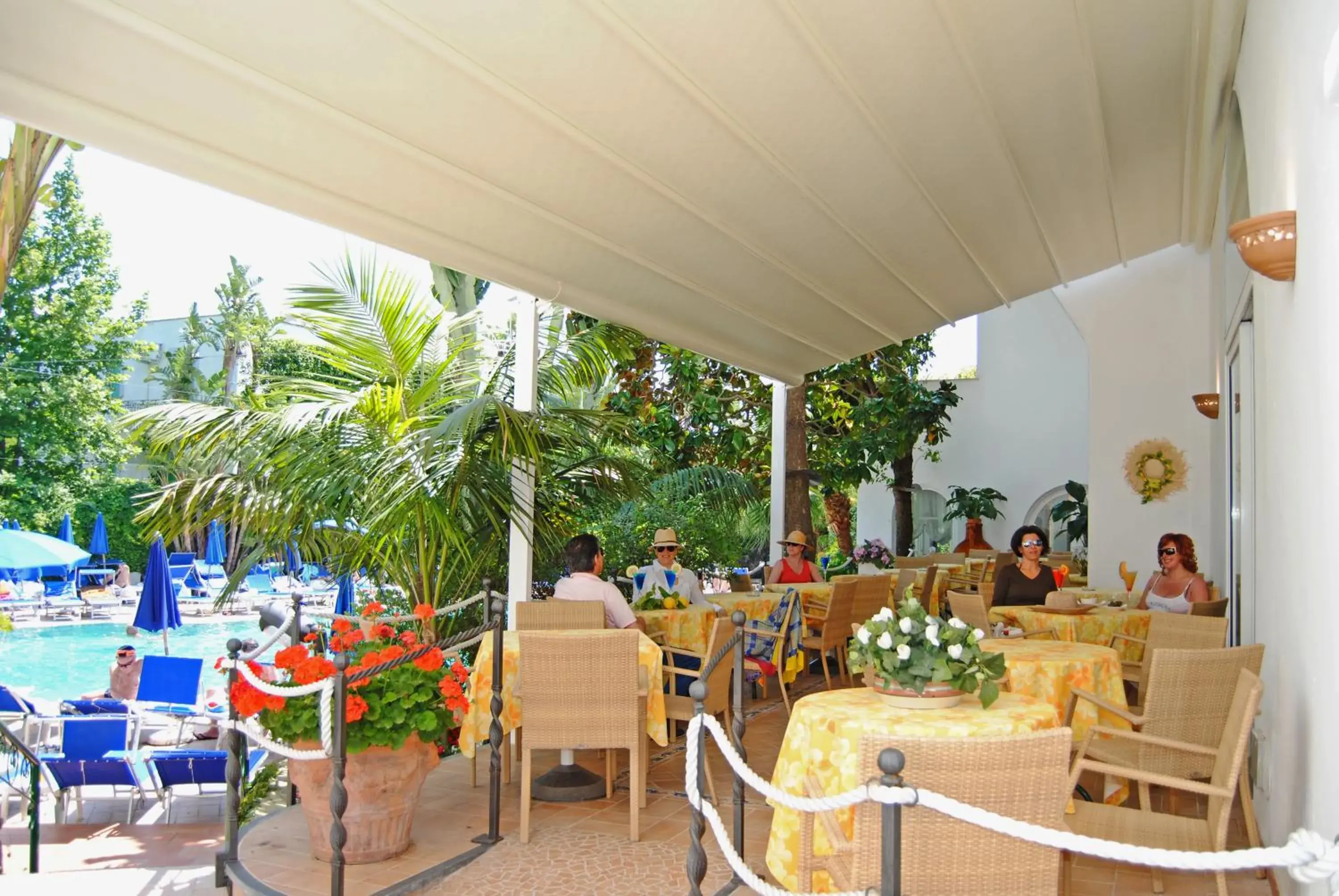 Patio, Restaurant/Places to Eat in Hotel Floridiana Terme