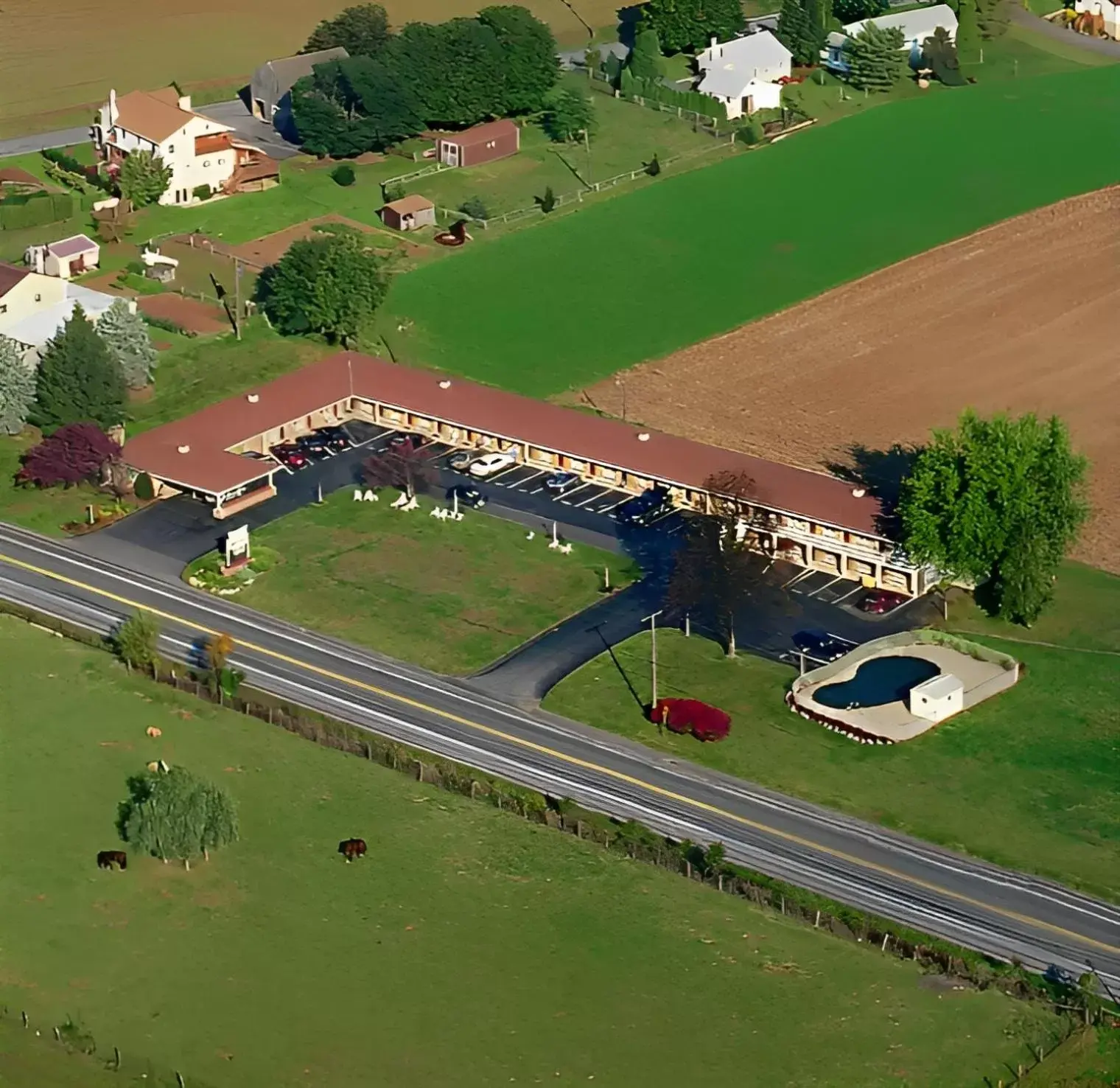 Bird's eye view, Bird's-eye View in Amish Country Motel