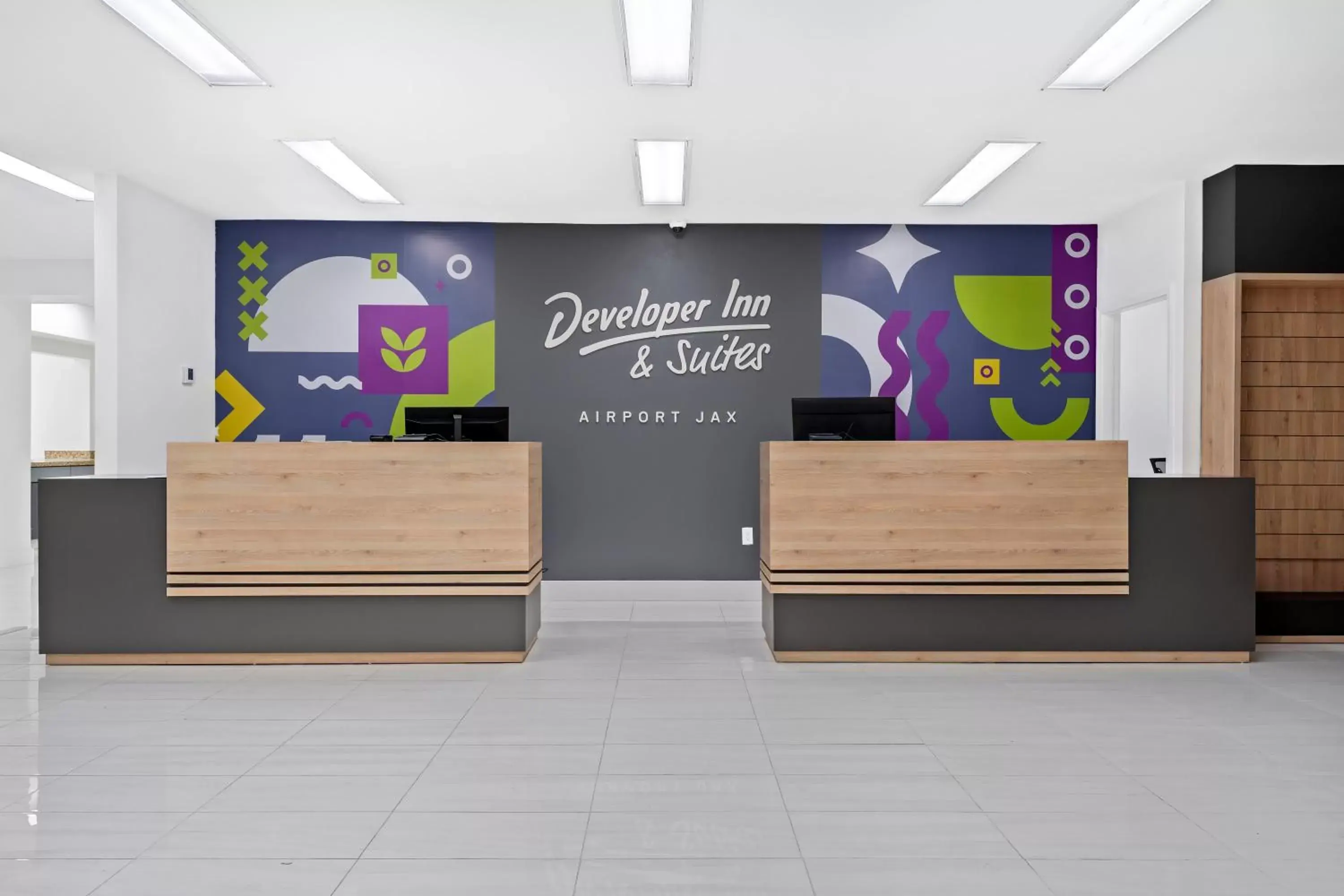 Lobby or reception in Developer Inn & Suites Airport JAX