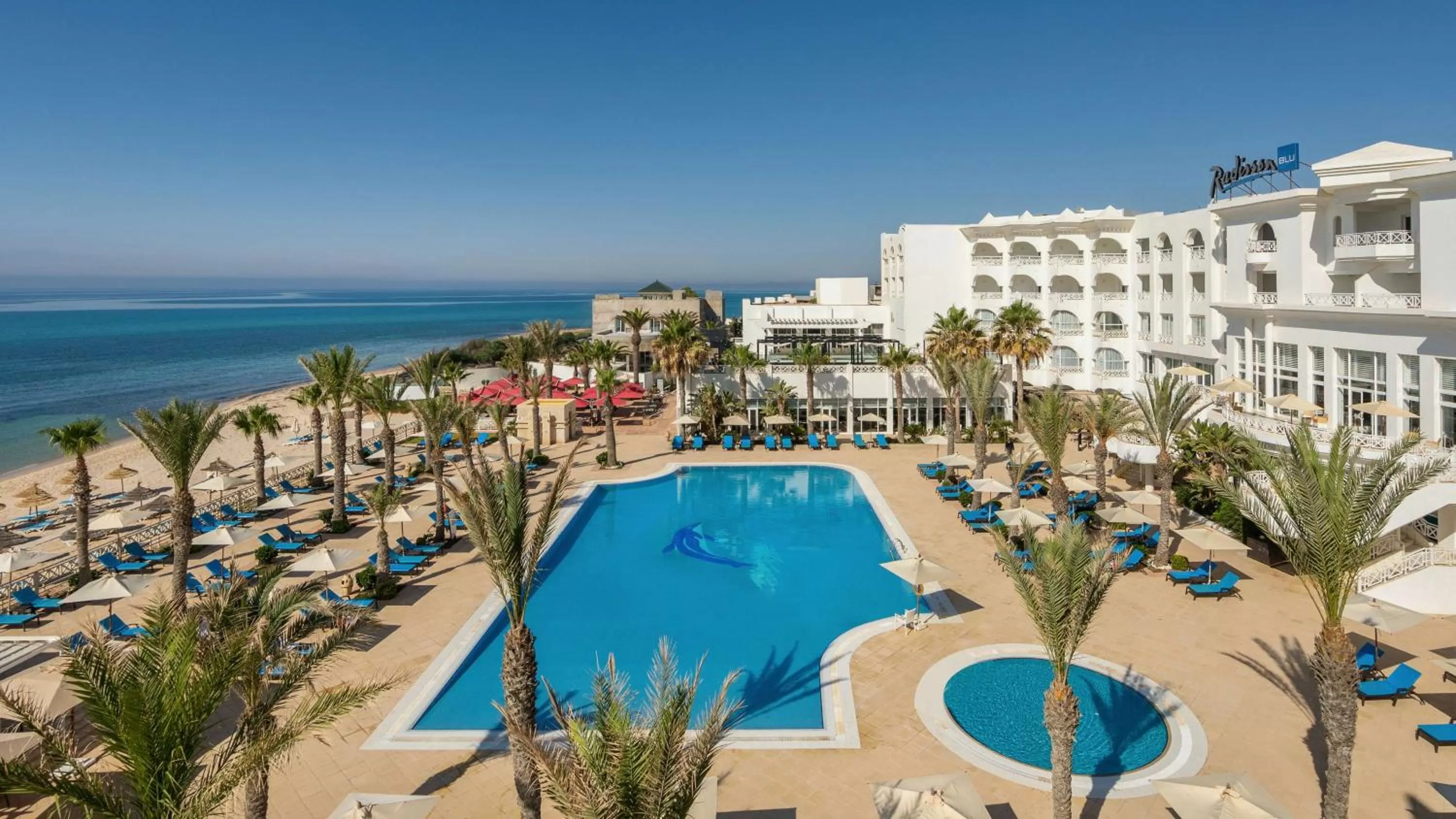 Pool view in Radisson Blu Resort & Thalasso Hammamet