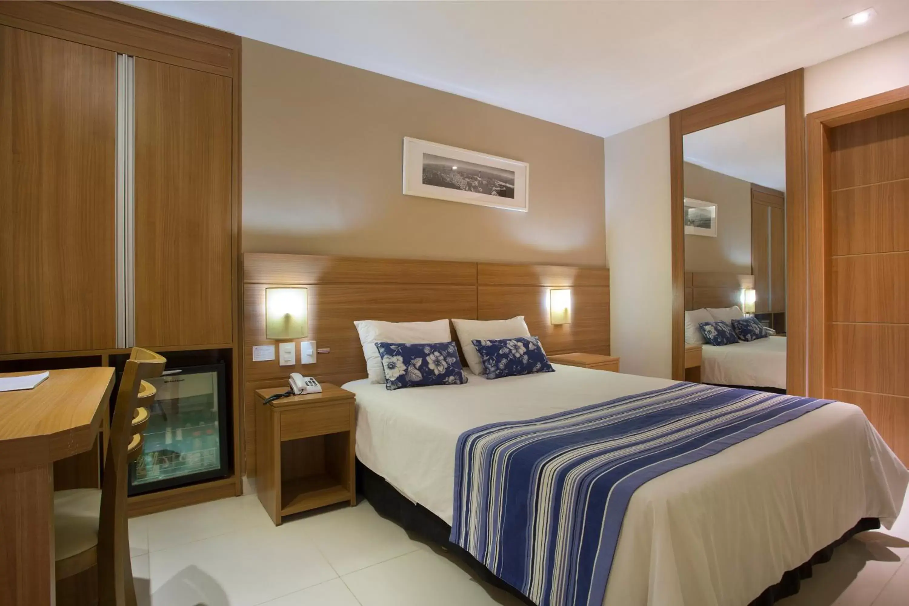 Bed in Hotel Atlantico Praia
