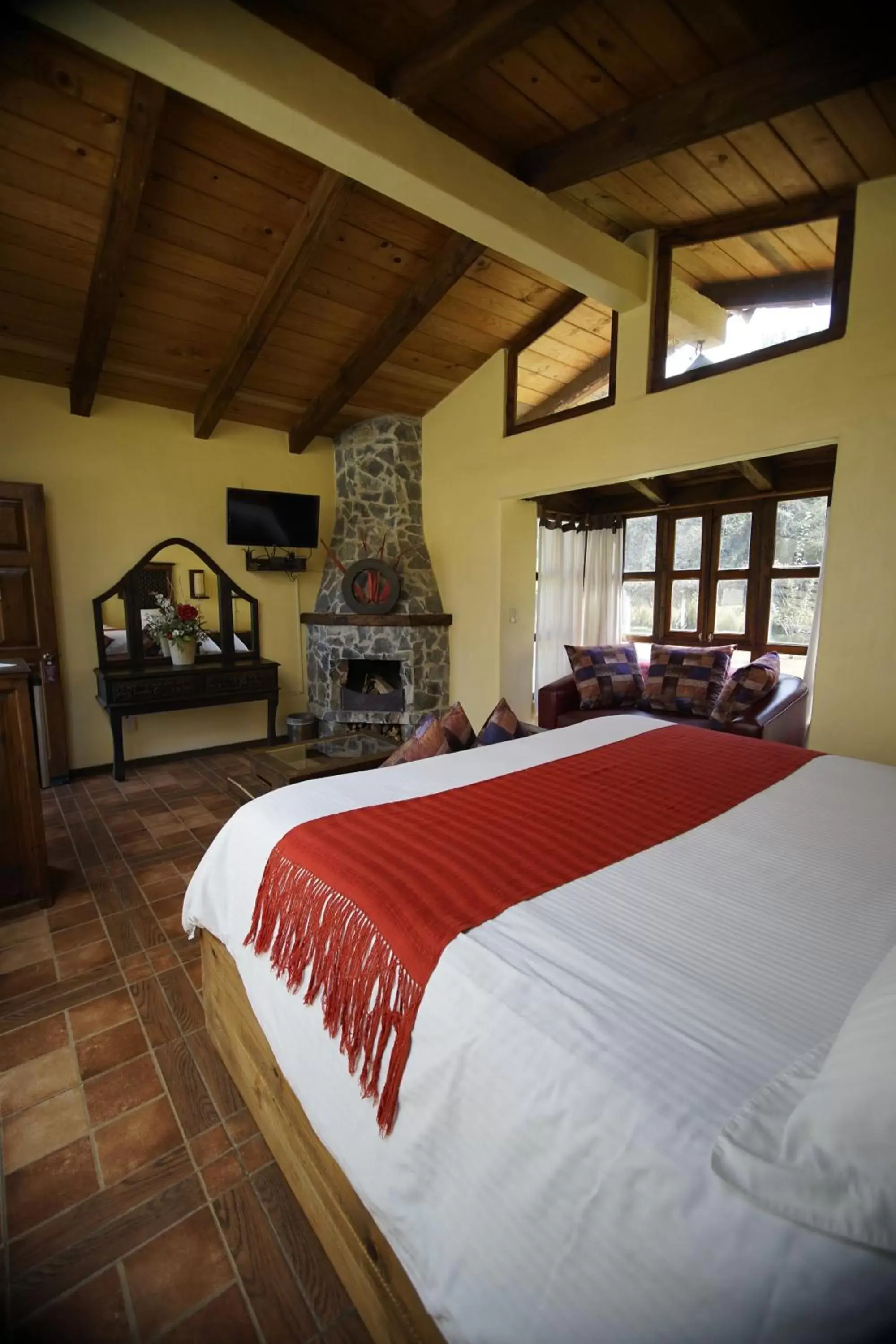 Bed in Cabañas La Cascada