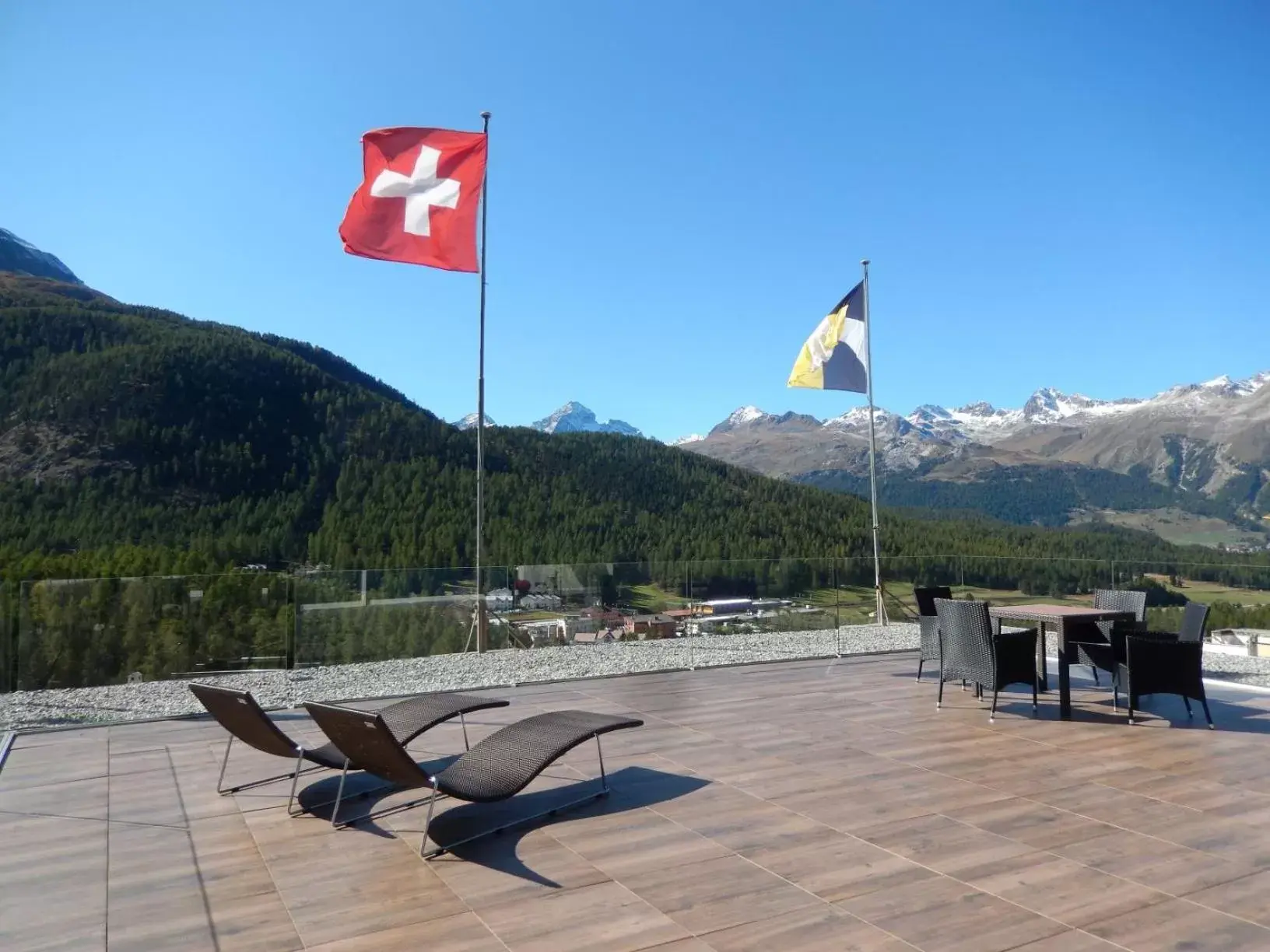 View (from property/room) in Hotel Schweizerhof Pontresina