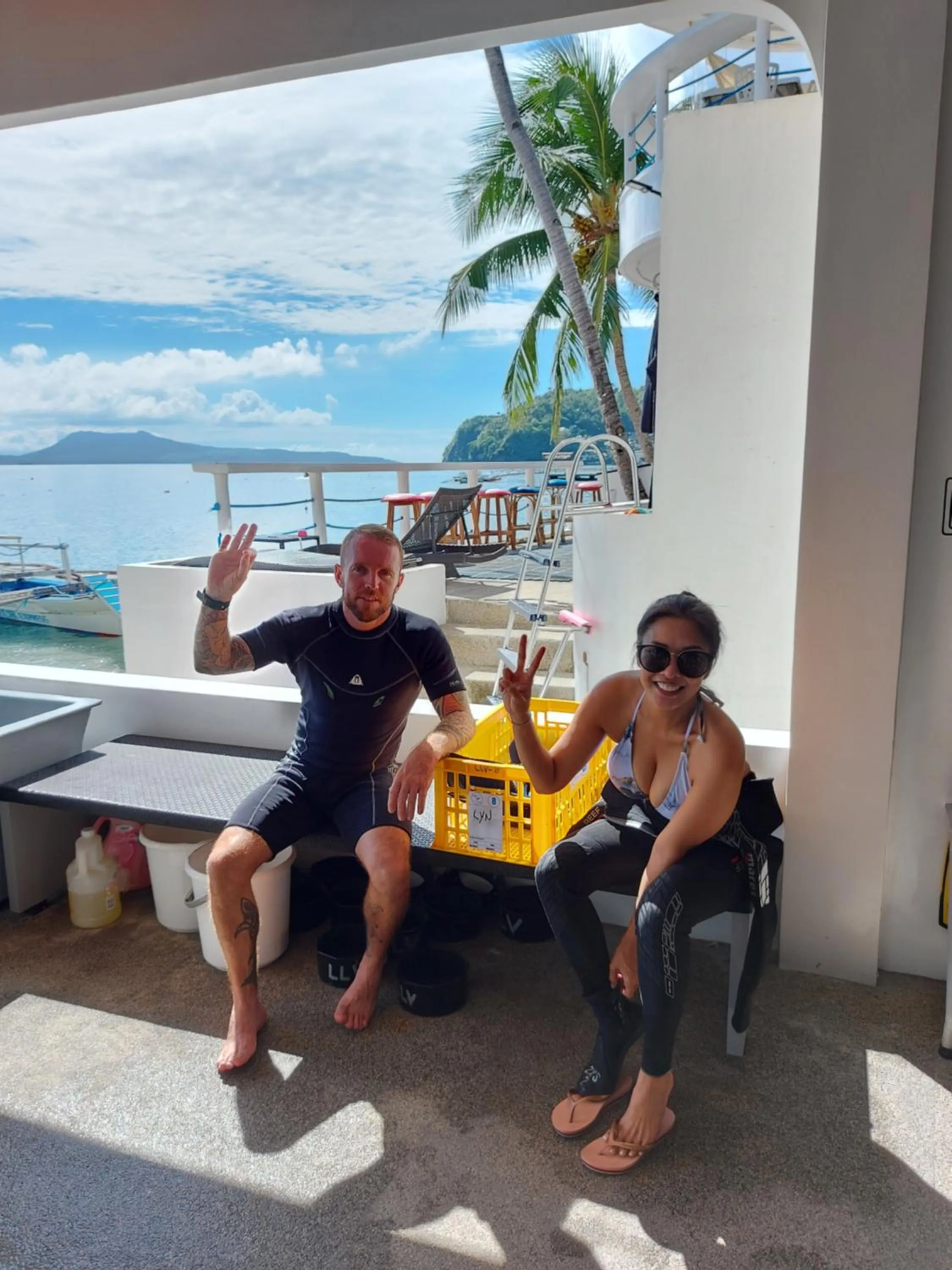 People in Lalaguna Villas Luxury Dive Resort and Spa