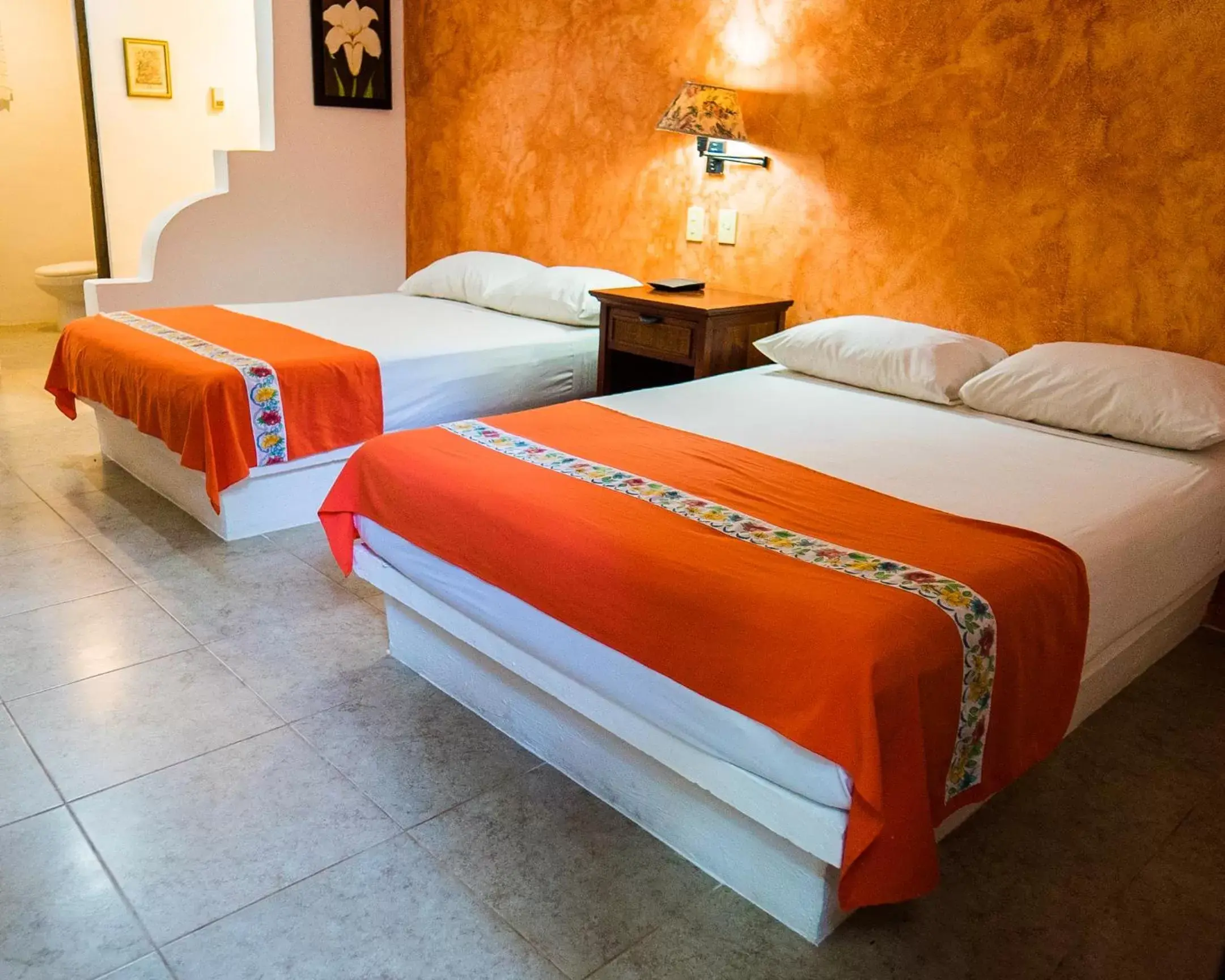 Bed in Hotel Casa de las Flores