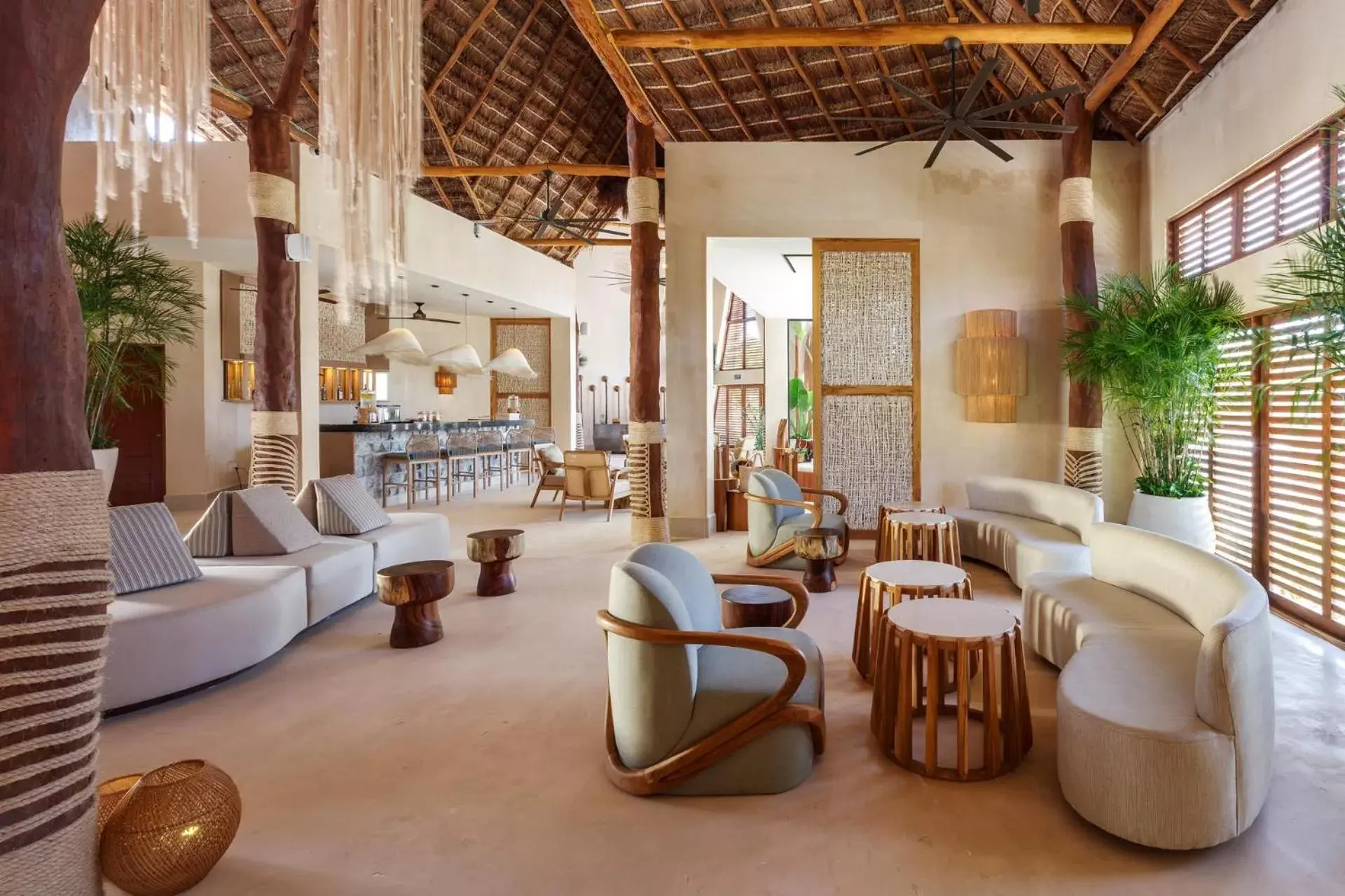 Living room, Lounge/Bar in Hotel Shibari - Restaurant & Cenote Club