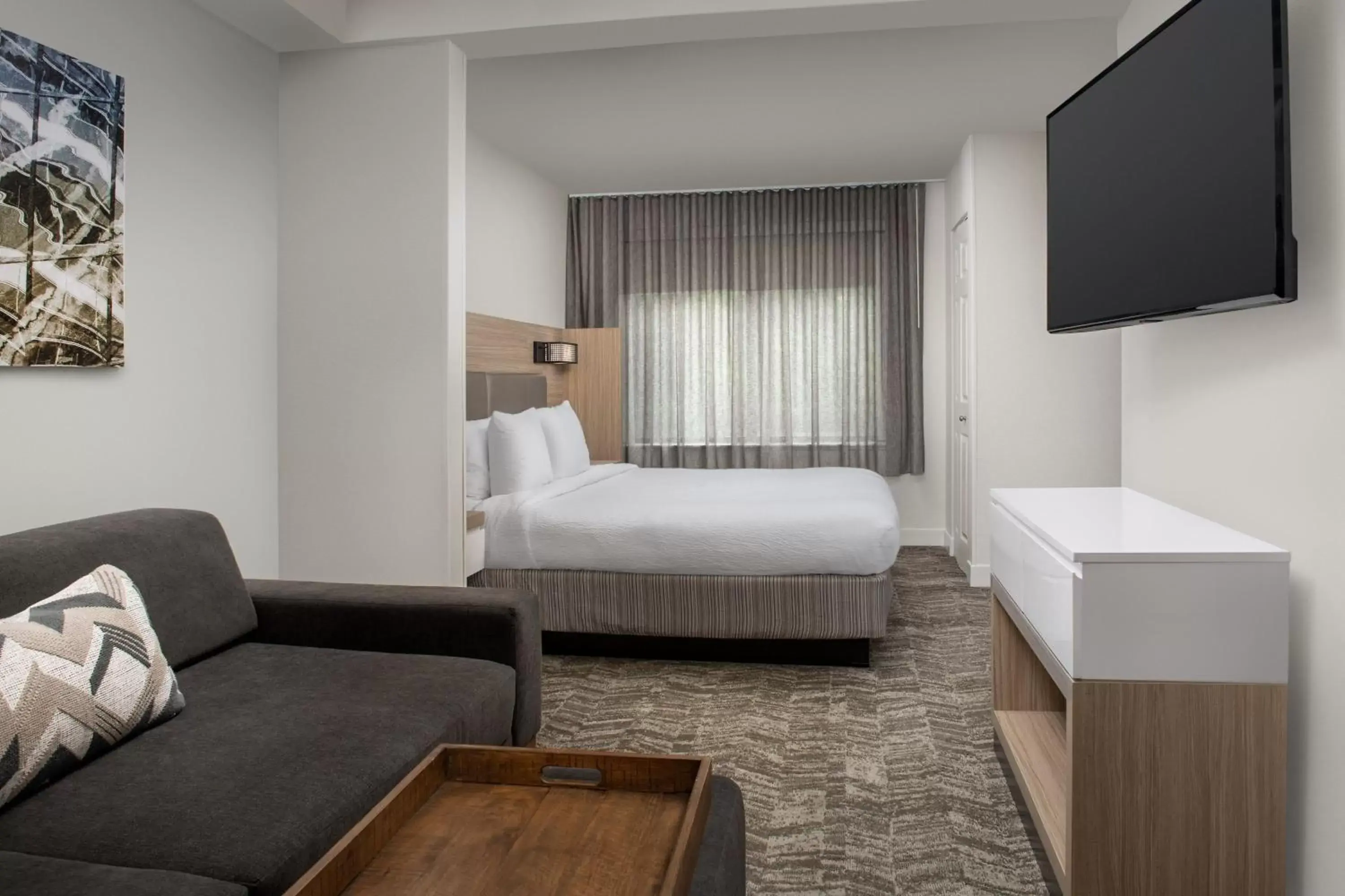 Photo of the whole room, Bed in SpringHill Suites by Marriott Atlanta Buford/Mall of Georgia