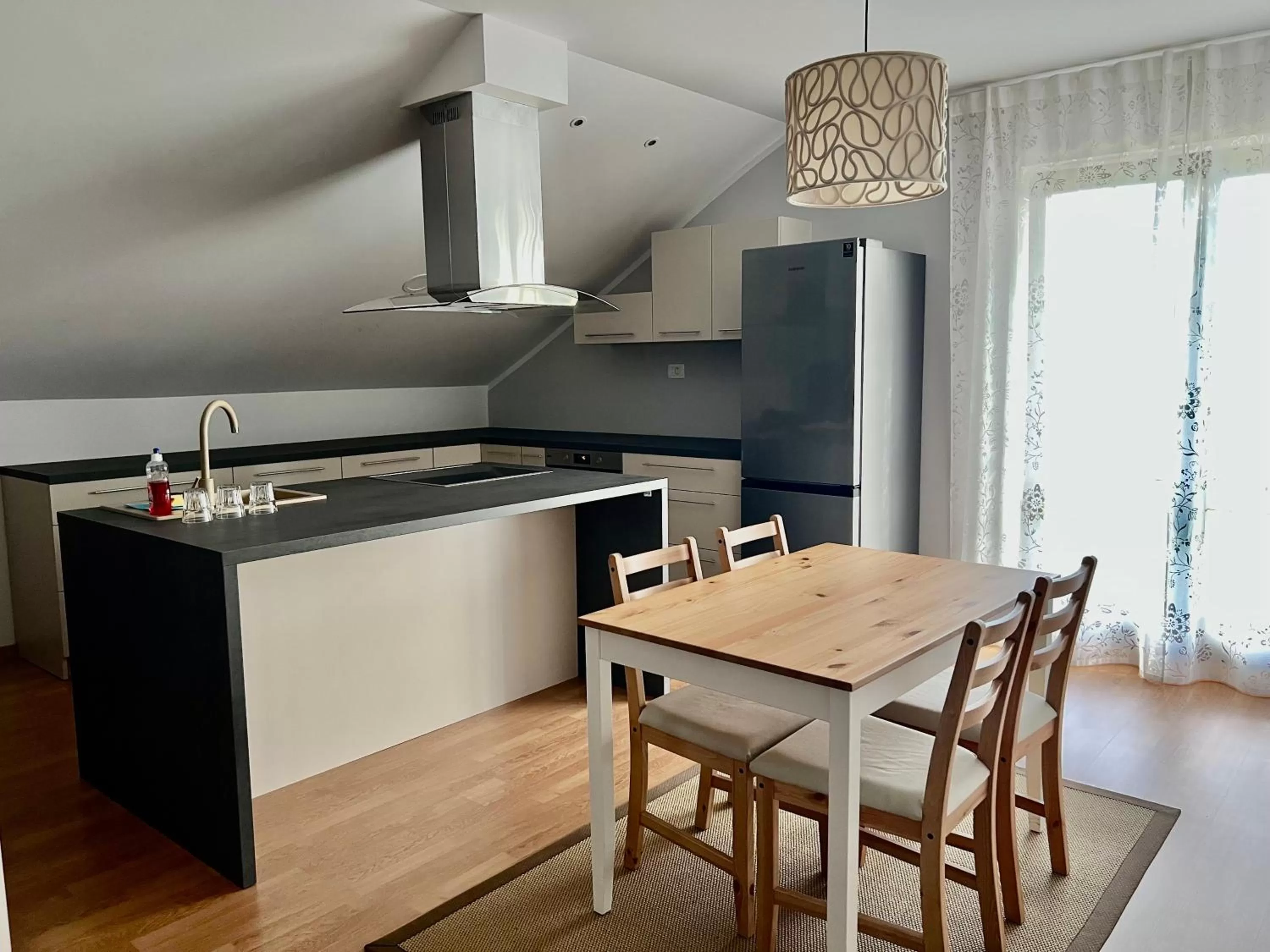 Kitchen or kitchenette in HOP HOUSE Garni Hotel