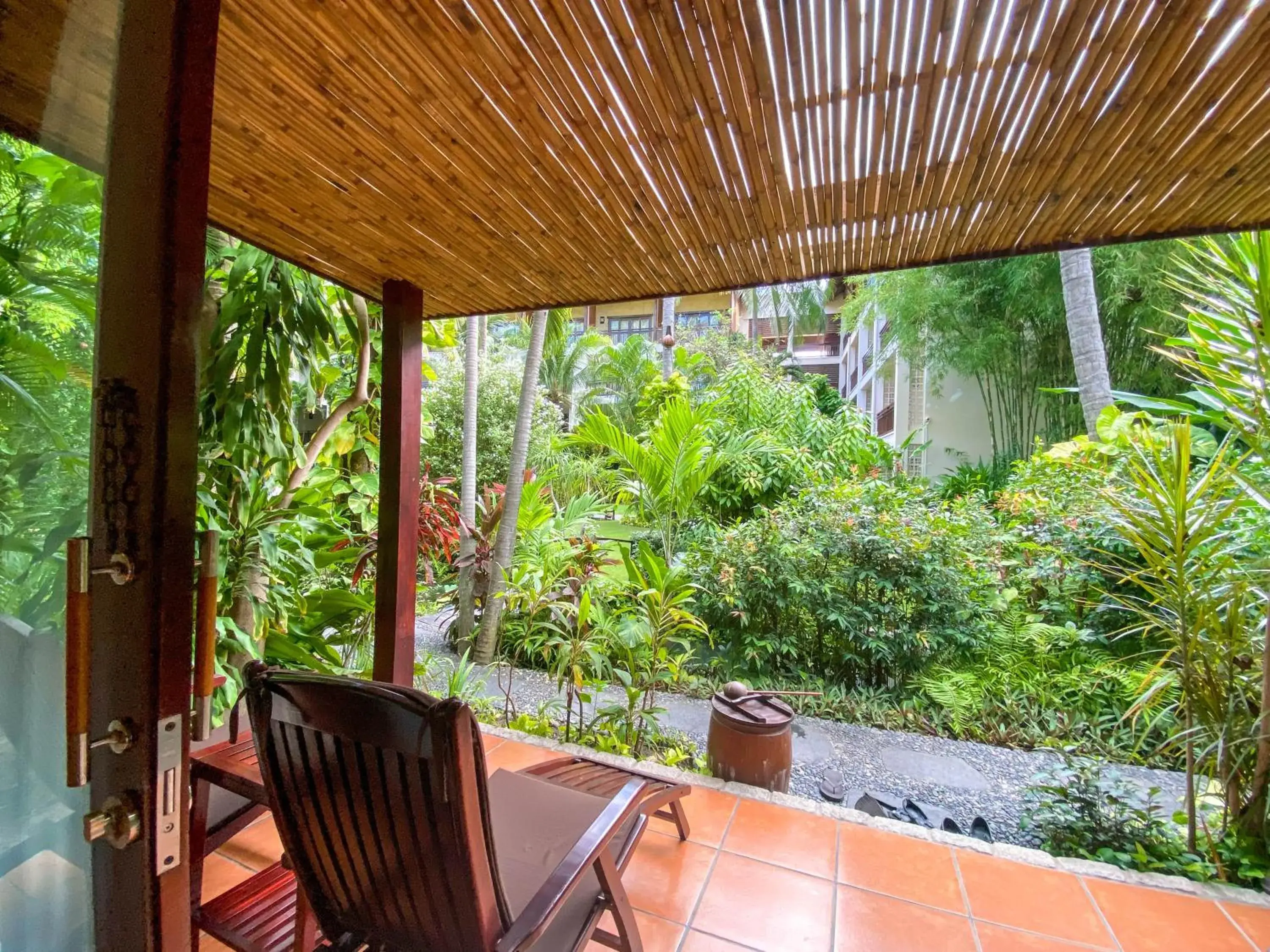 Patio in Bamboo Village Beach Resort & Spa