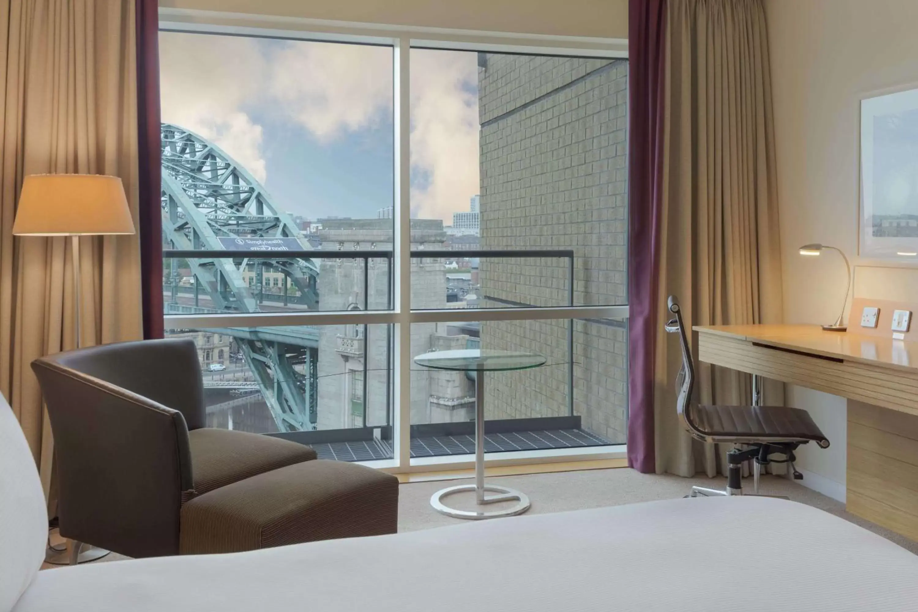 Bedroom, Bed in Hilton Newcastle Gateshead