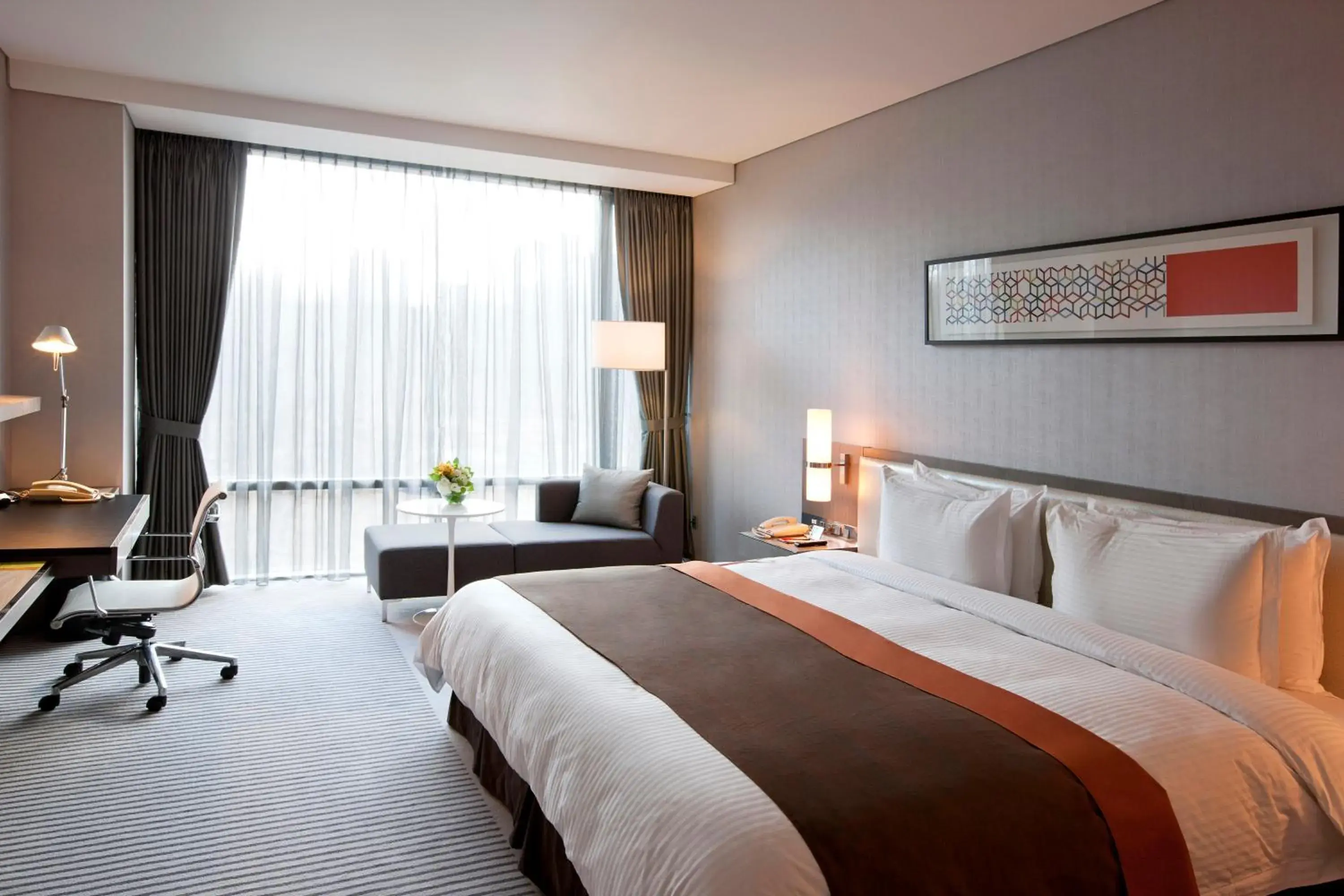 TV and multimedia, Bed in Ramada Plaza by Wyndham Suwon