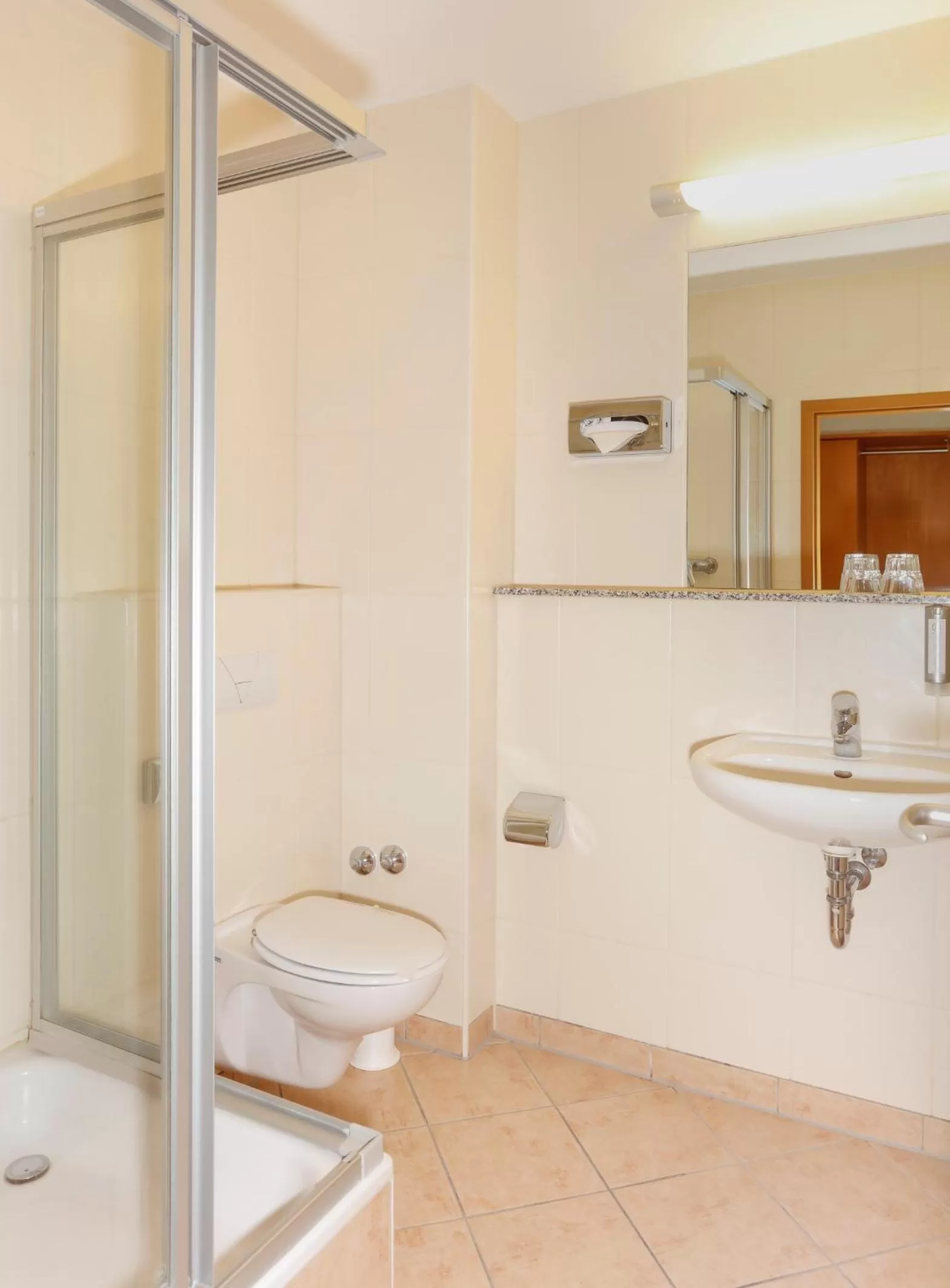 Shower in Hotel am Rhein