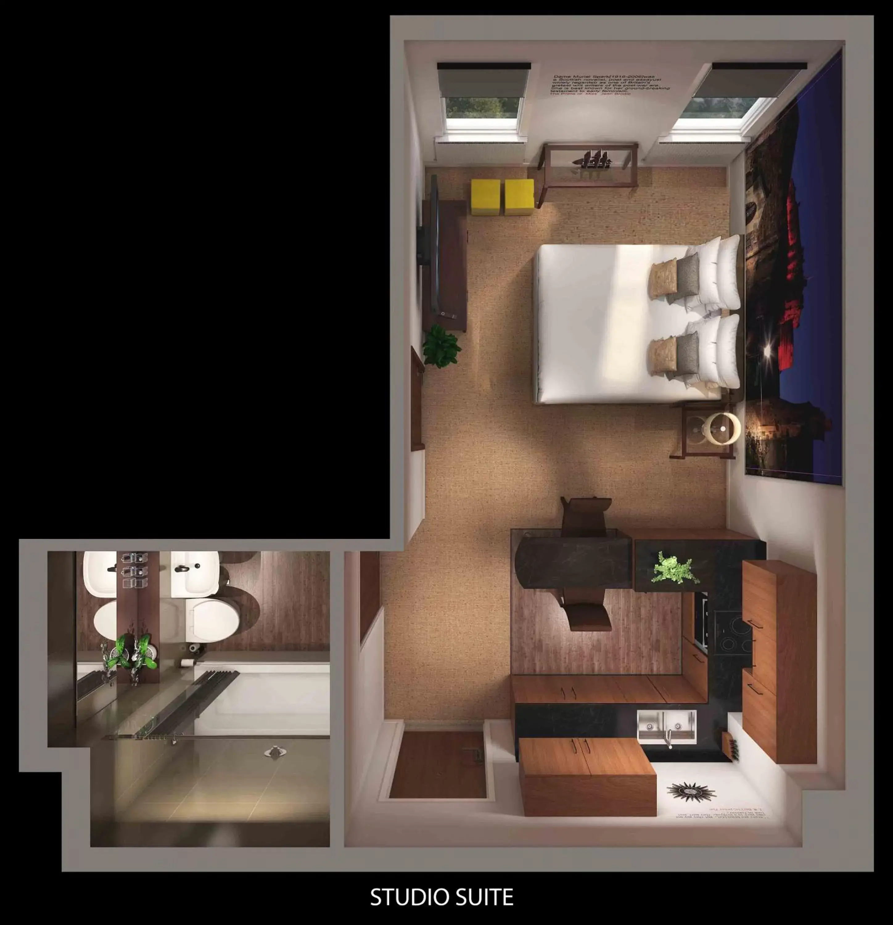 Floor Plan in Stewart by Heeton Concept - Aparthotel Edinburgh