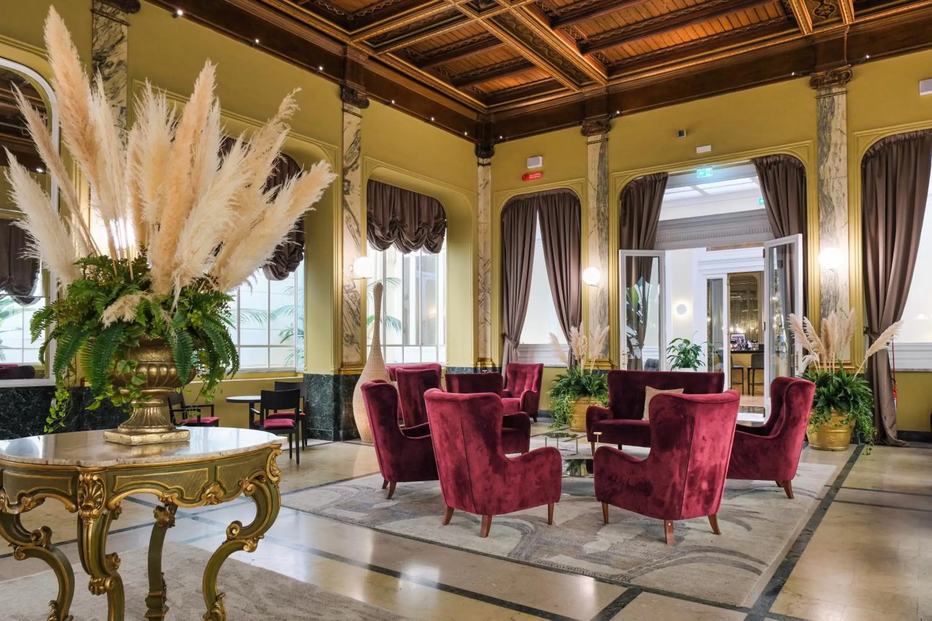 Lobby or reception, Lounge/Bar in Grand Hotel Et Des Palmes