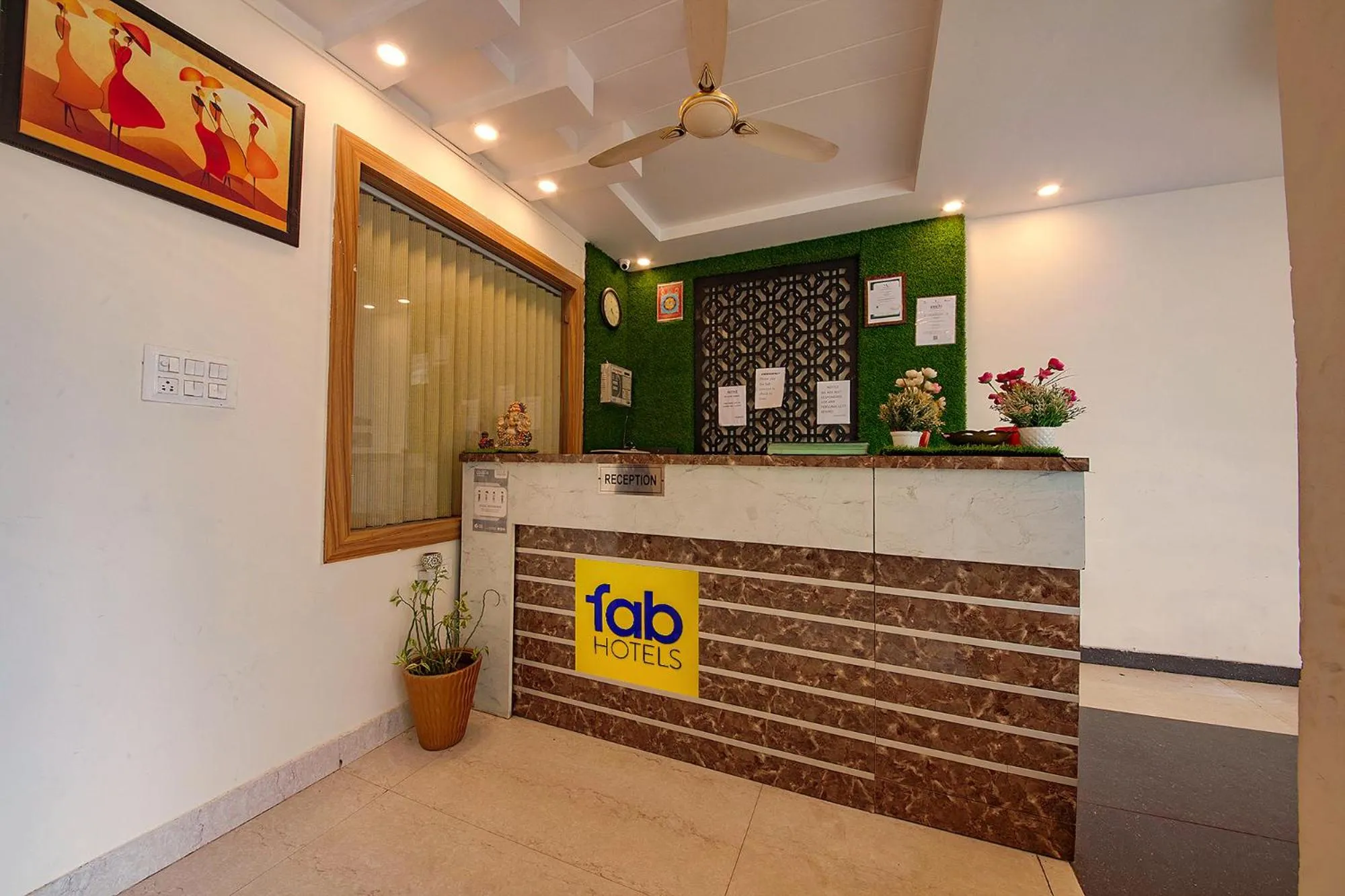Lobby or reception in FabHotel As Residency