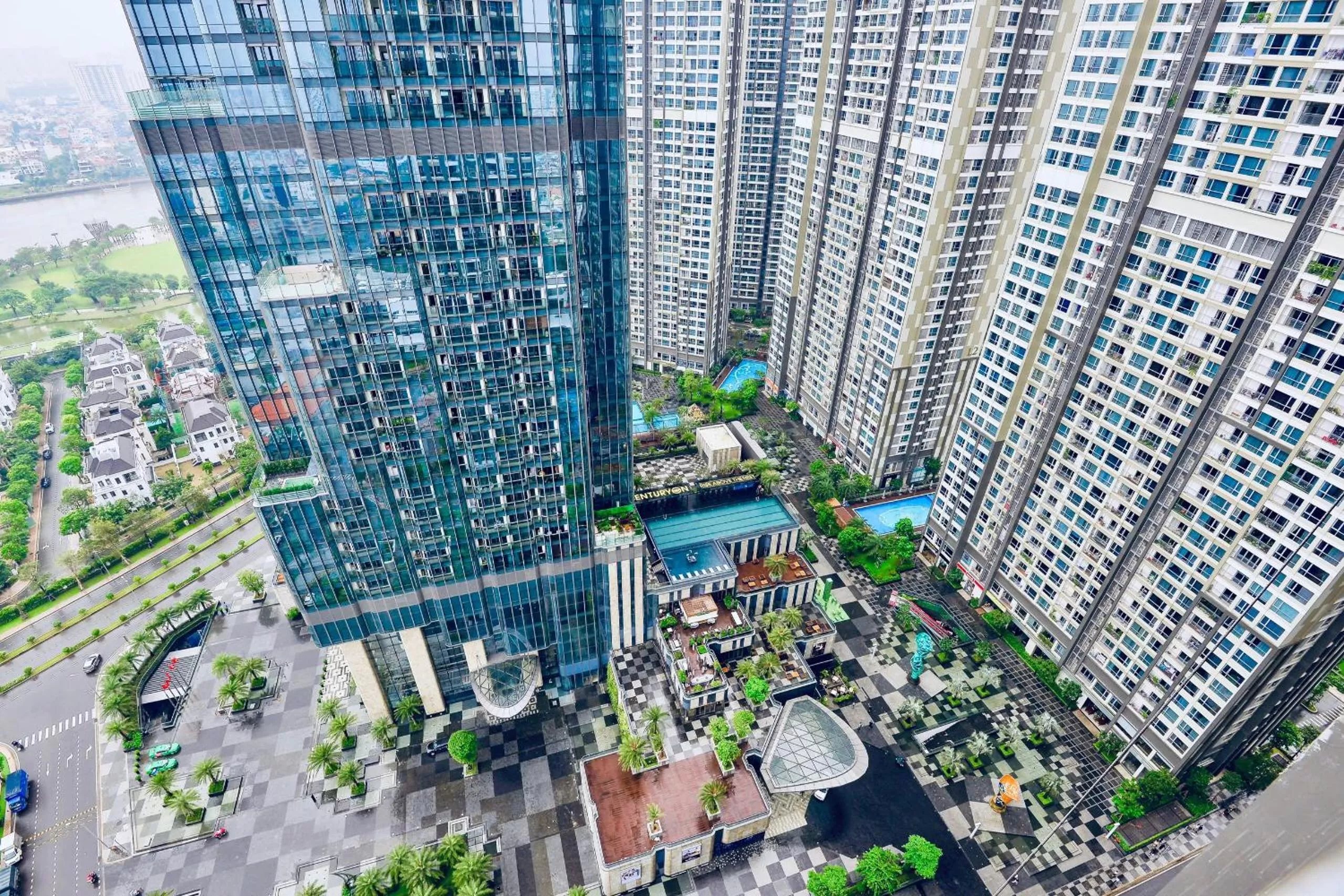 Property building, Bird's-eye View in Vinhomes Central Park-Nice Homes