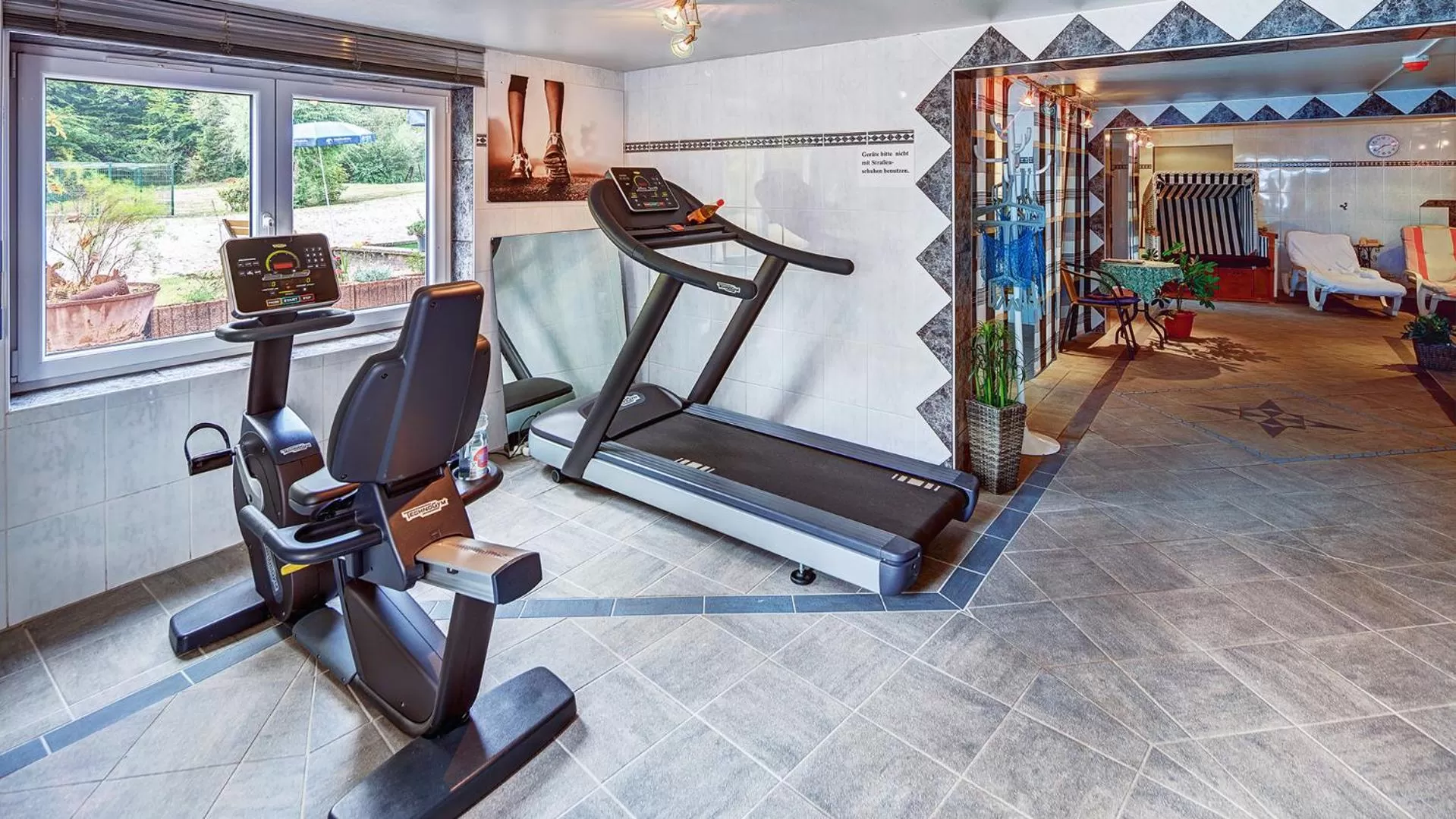 Fitness centre/facilities in Hotel Christel
