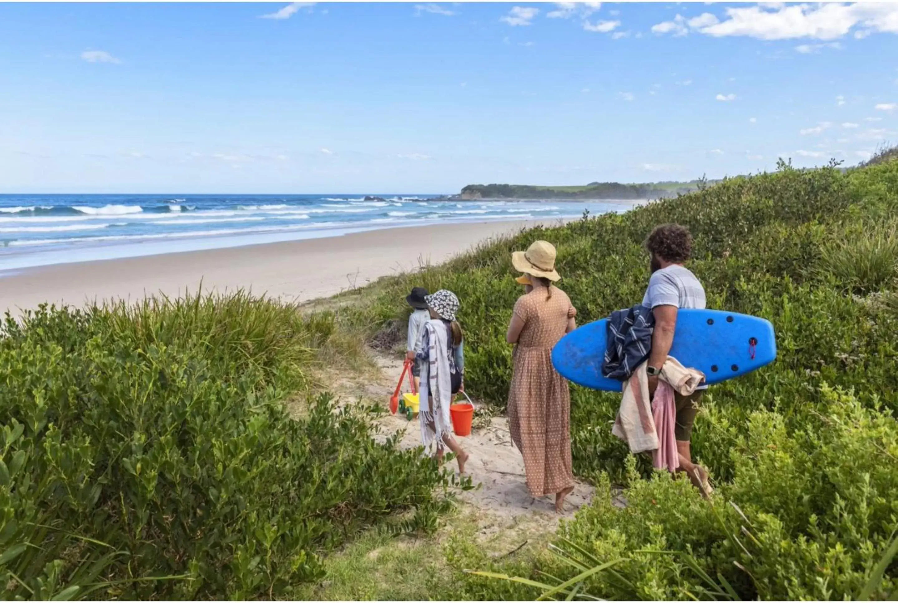 Beach, Children in Discovery Parks - Narooma Beach