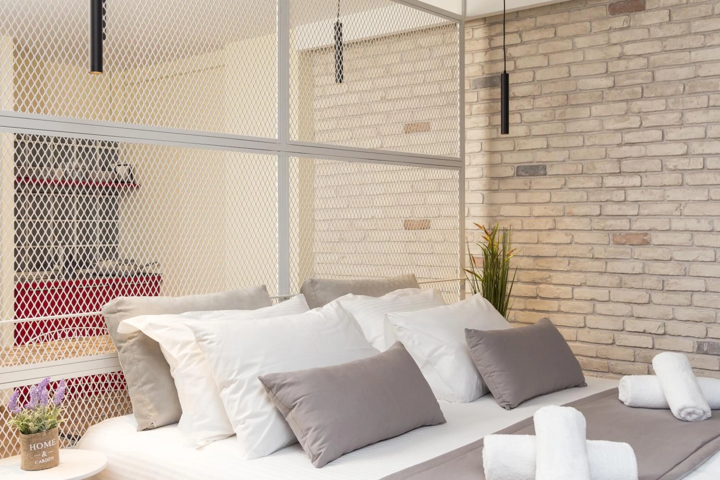 Bed in Hotel @Syngrou Fix