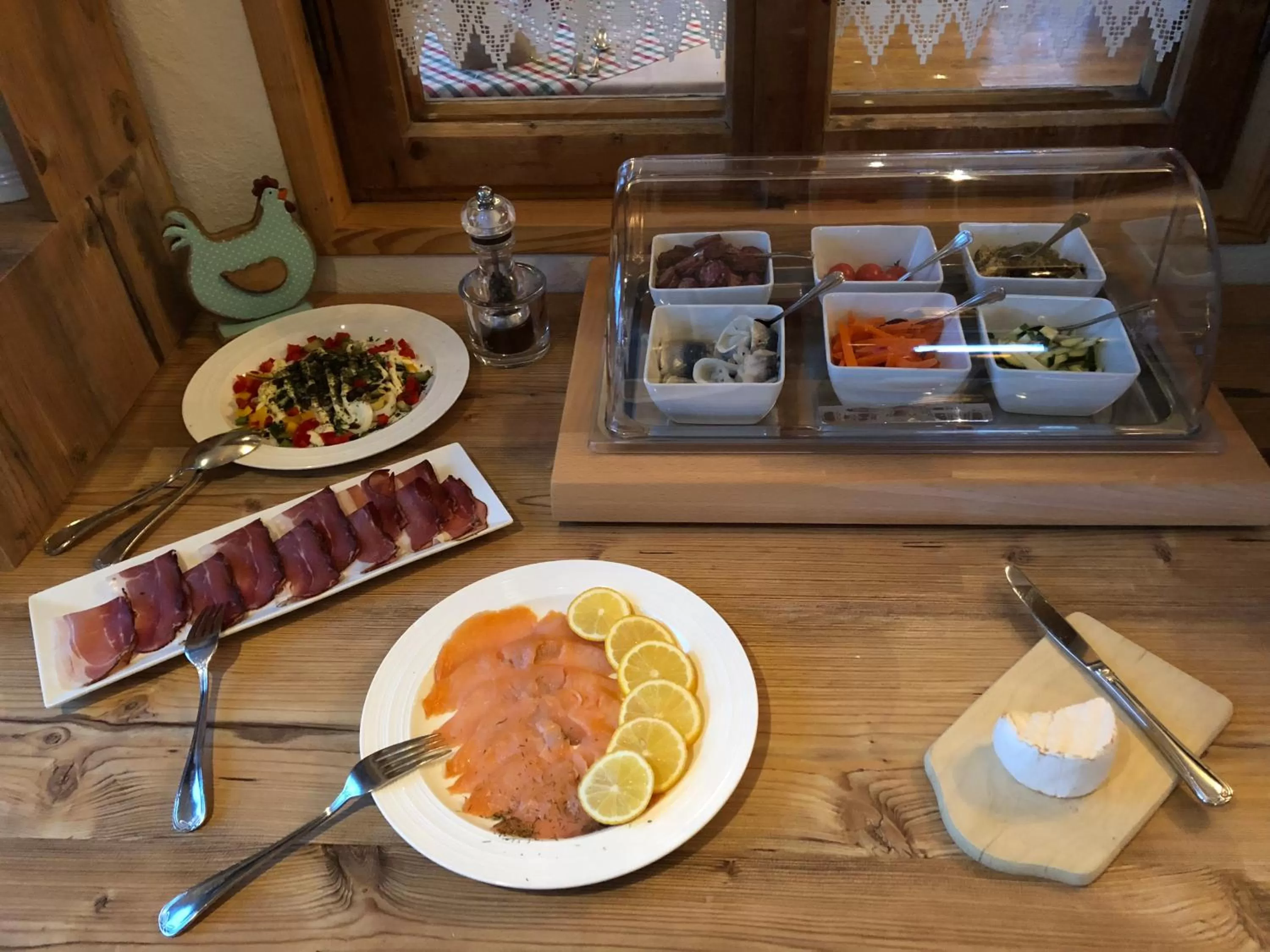 Food and drinks in Hotel zum Urviech -Erwachsenenhotel-