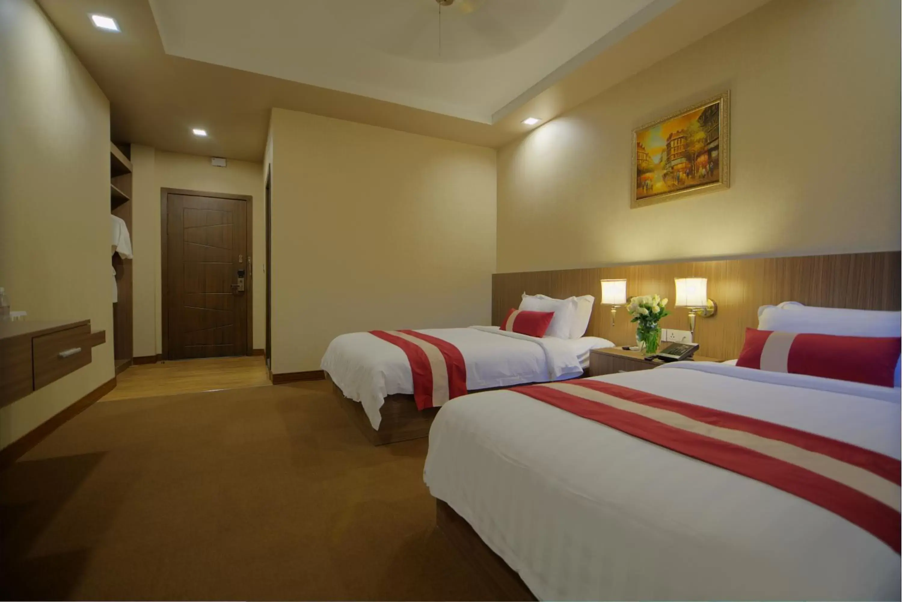 Bed in Anik Boutique Hotel & Spa on Norodom Blvd