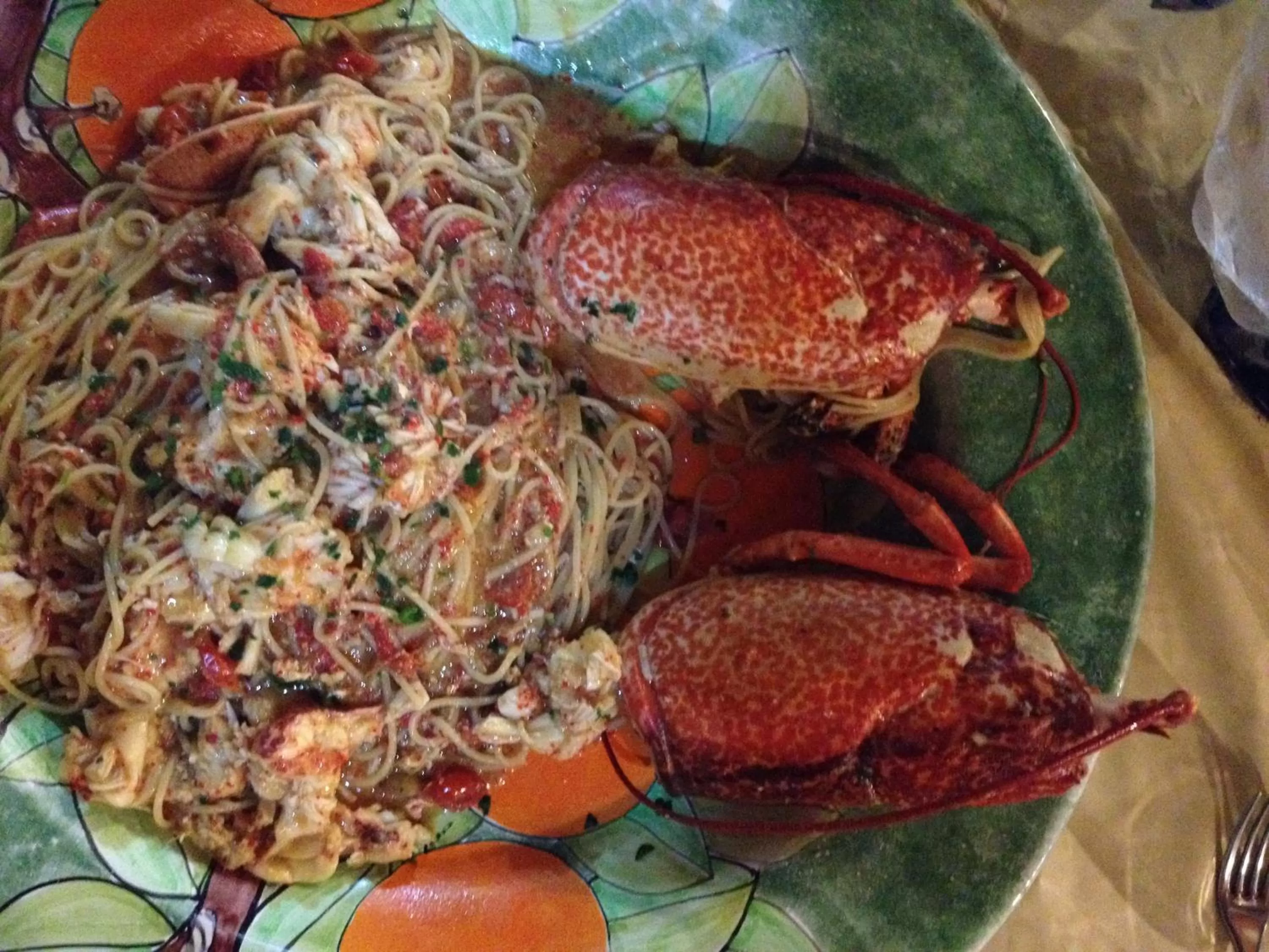 Food close-up in Hotel Il Pirata