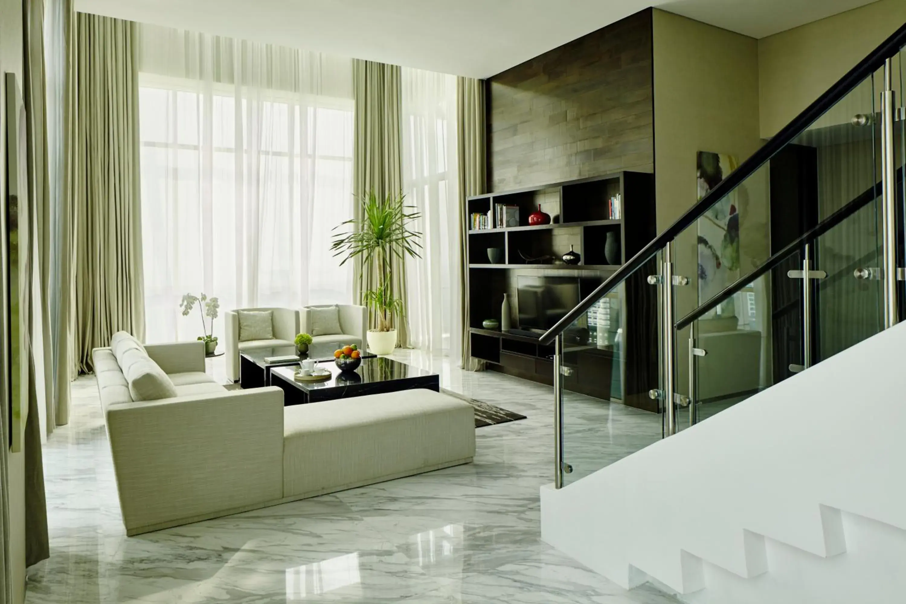 Living room, Seating Area in Fraser Residence Menteng Jakarta