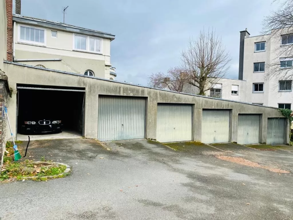 Parking, Property Building in Hôtel Céline - Hôtel de la Gare