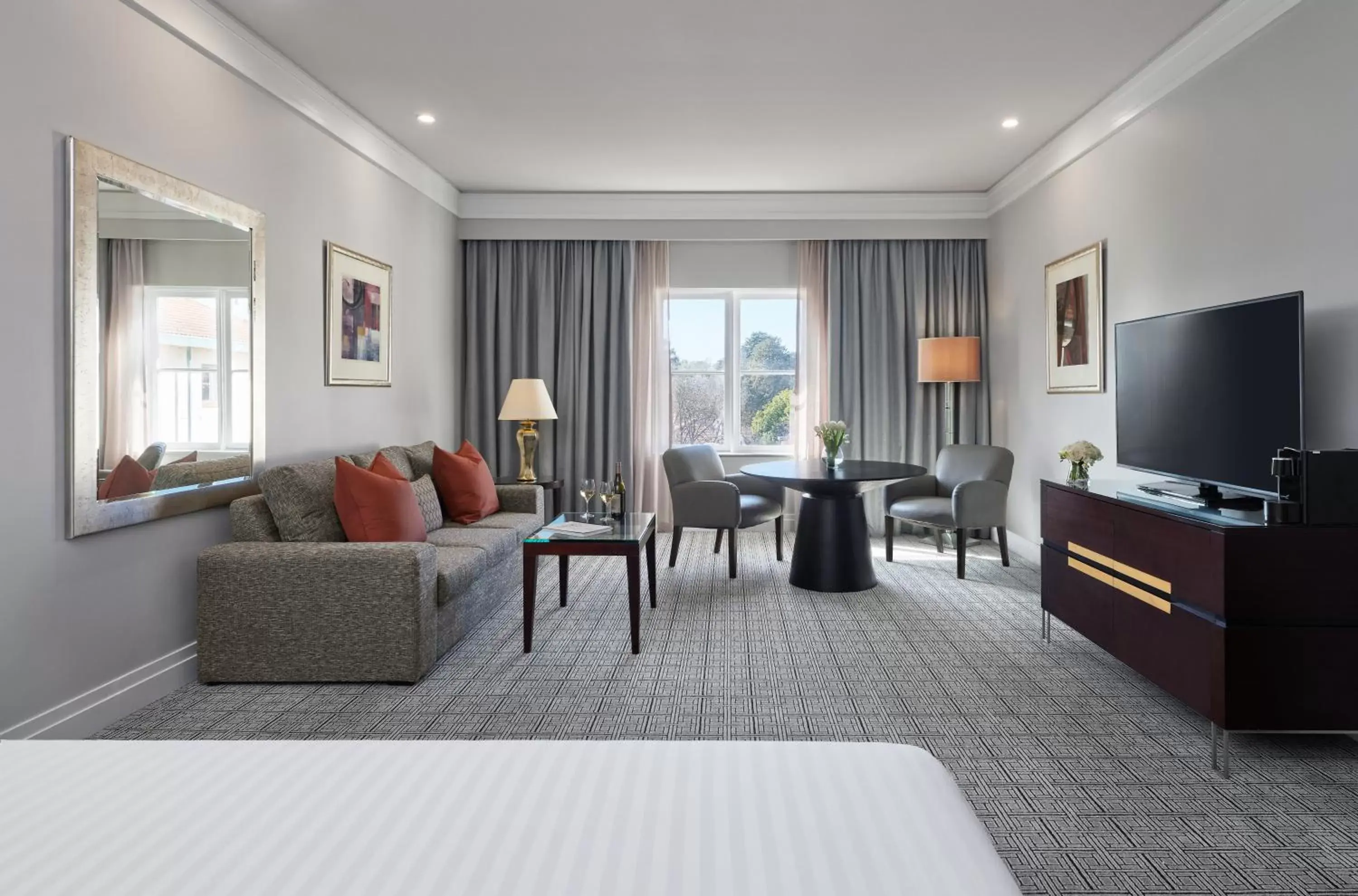 Bed, Seating Area in Hyatt Hotel Canberra - A Park Hyatt Hotel