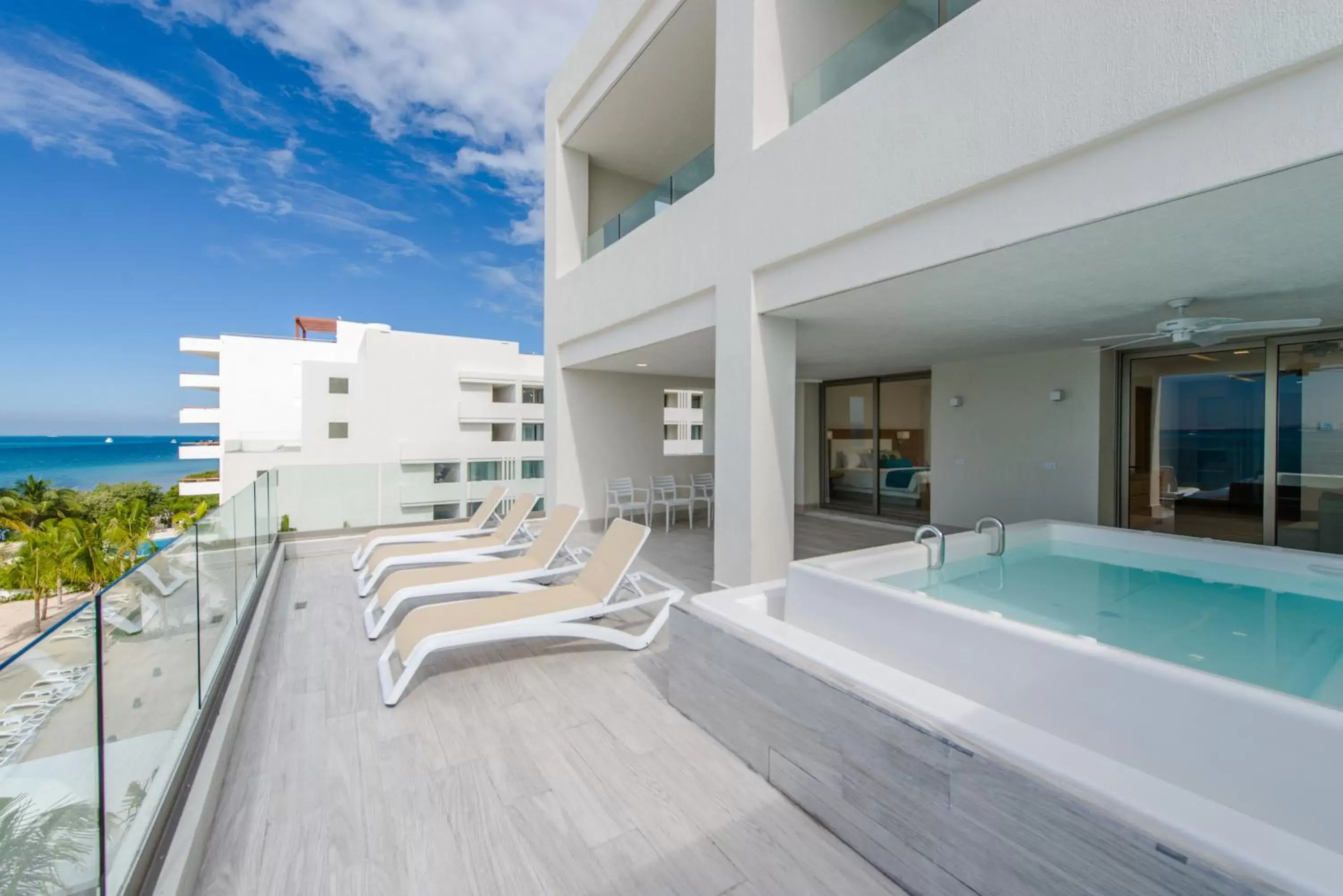 Patio, Swimming Pool in Izla Beach Front Hotel