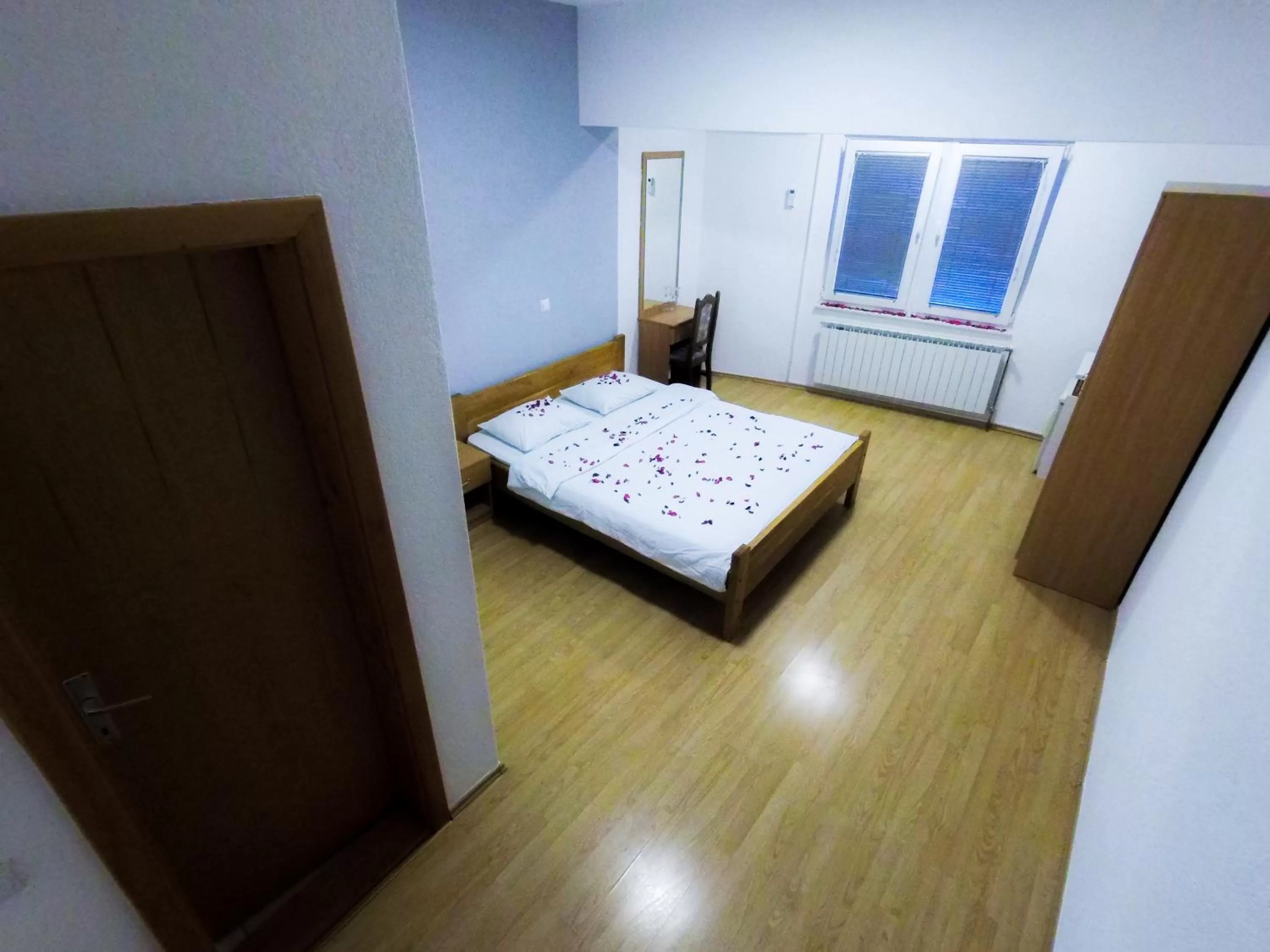 Bed in Motel Gas-Petrol